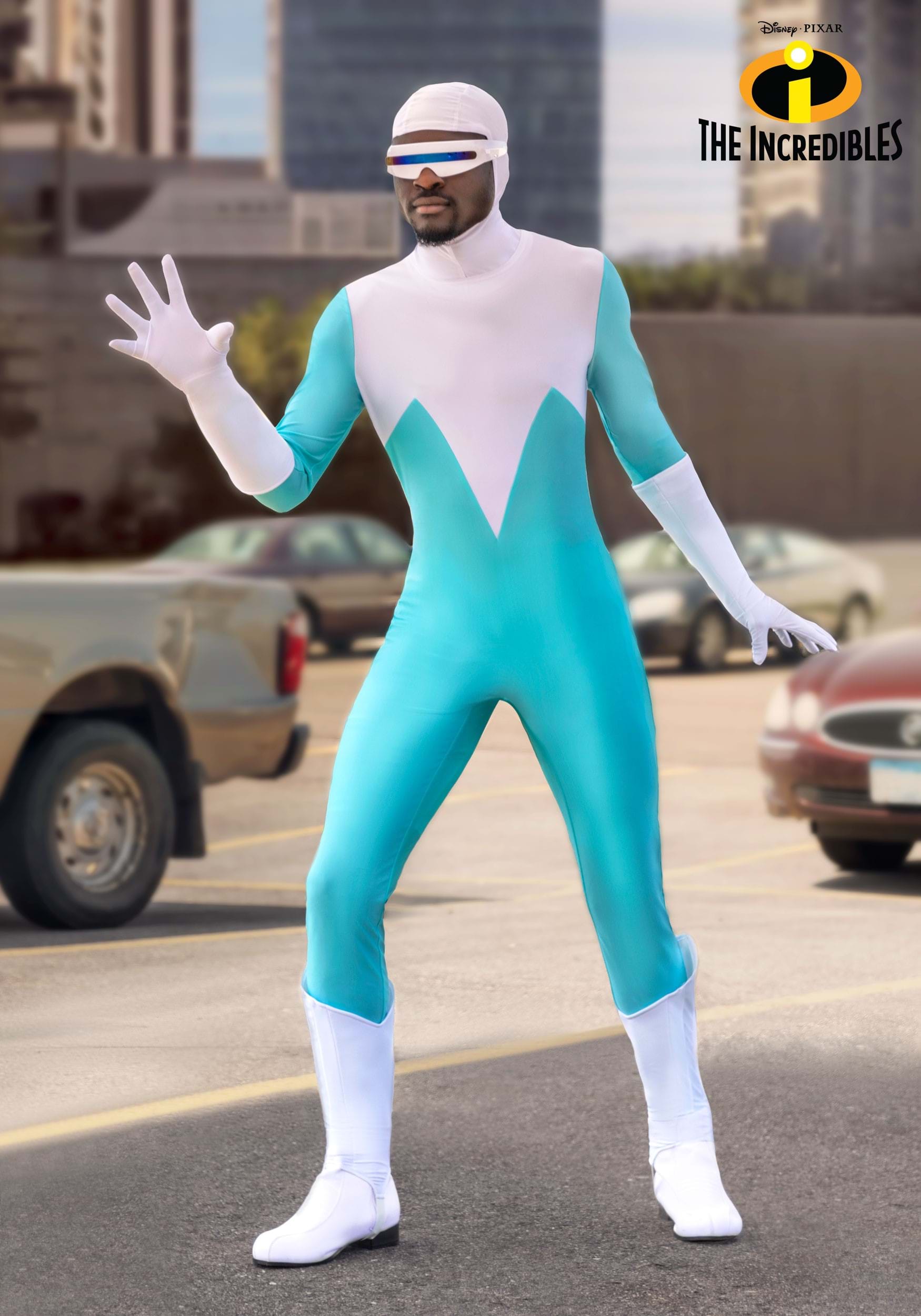 Disney and Pixar The Incredibles Deluxe Men's Frozone Costume