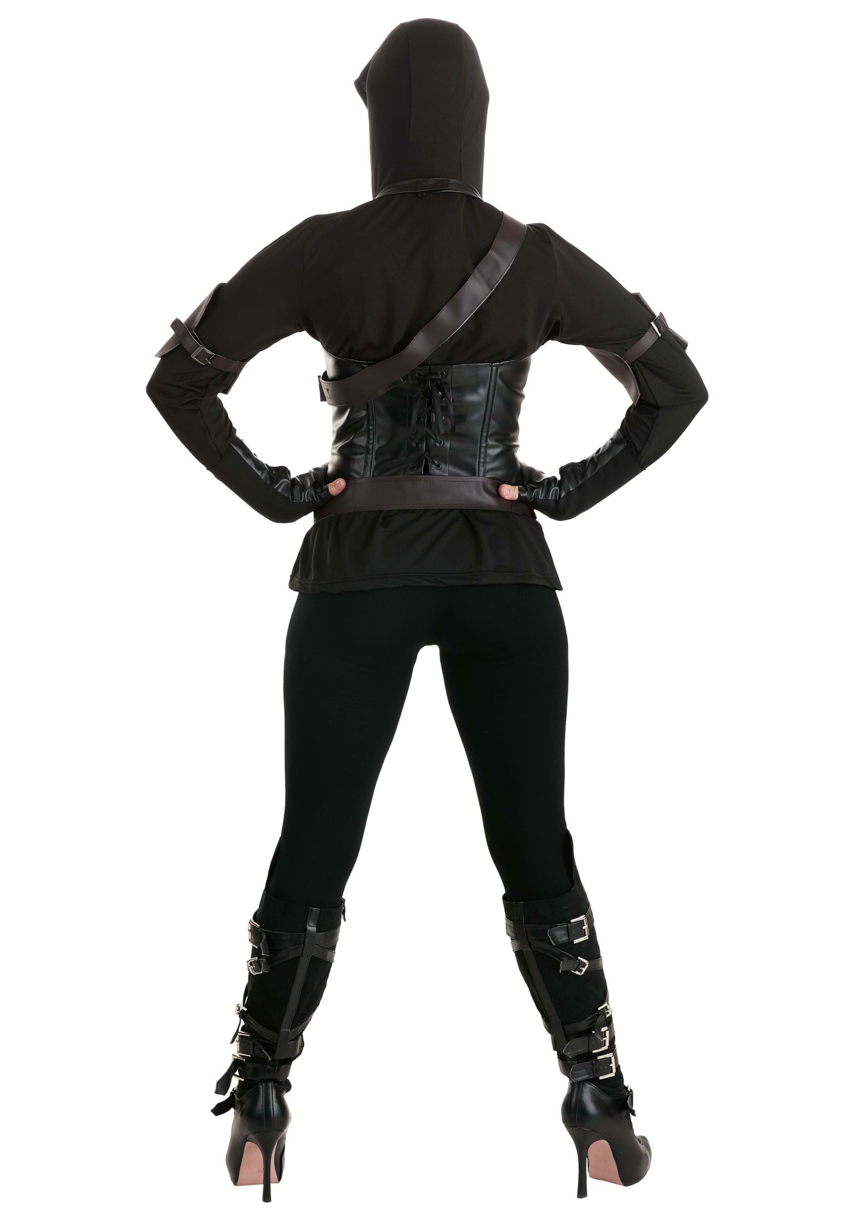 Dark Shadow Ninja Assassin Costume for Women