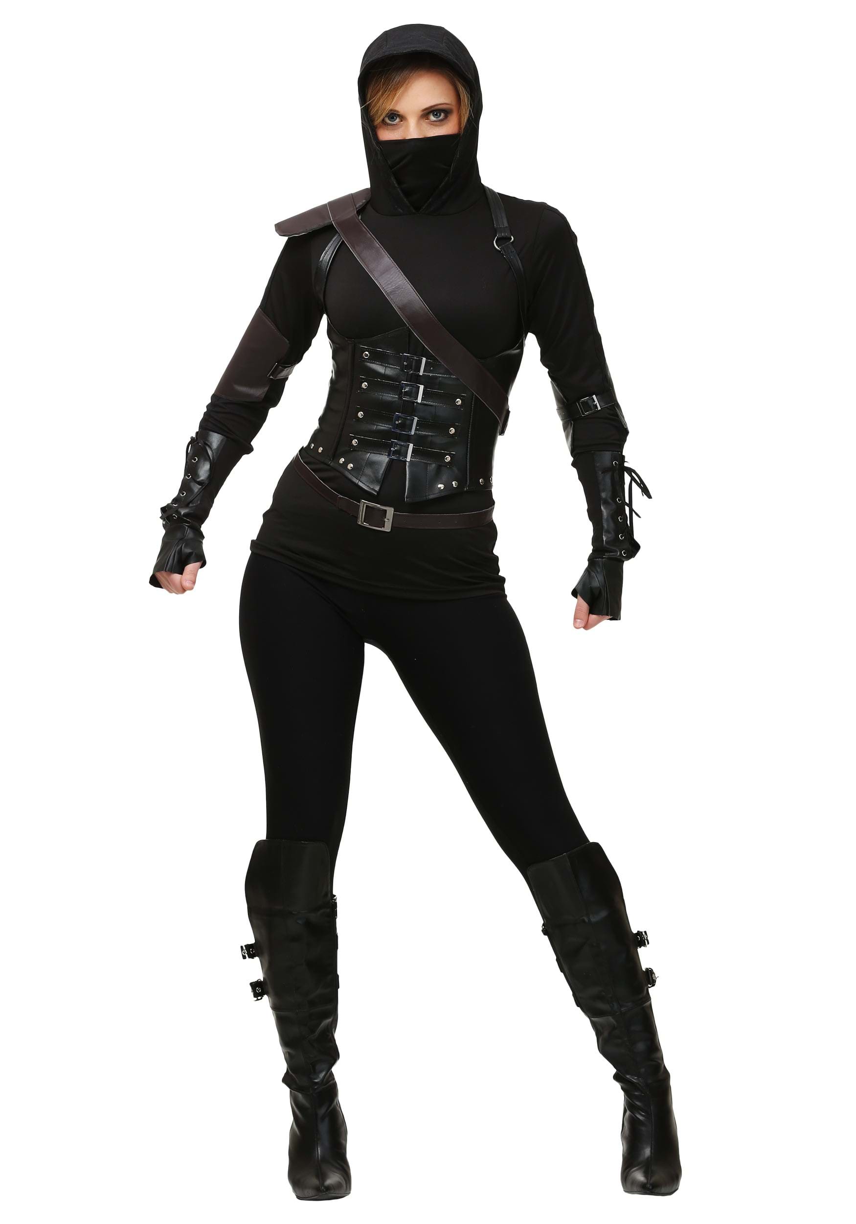 Dark Shadow Ninja Assassin Costume for Women