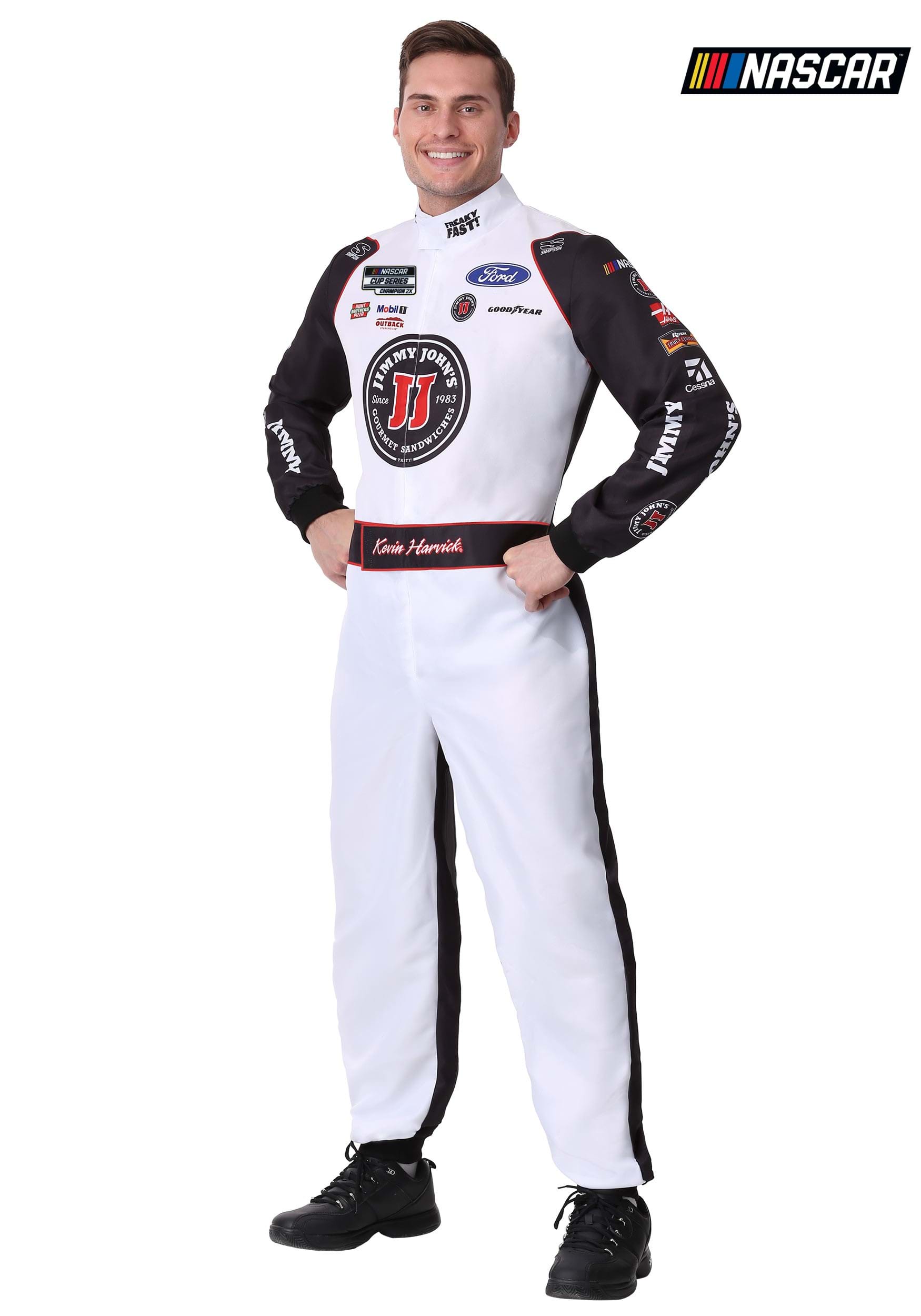 Men's Kevin Harvick #4 Jimmy John's NASCAR Uniform Costume