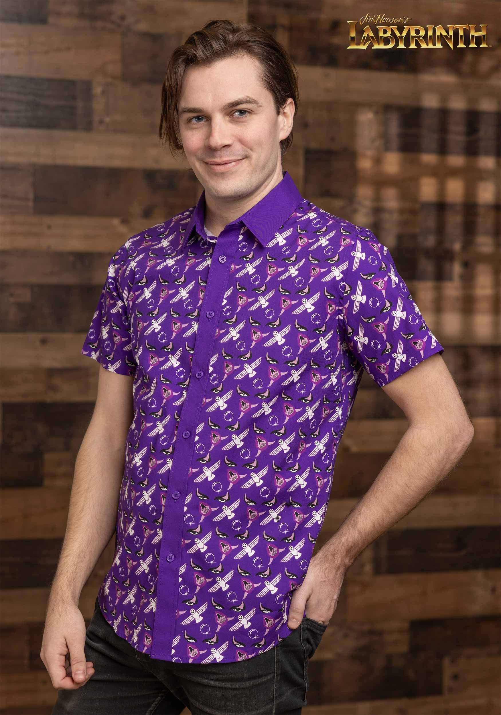Labyrinth Button Up Shirt for Adults