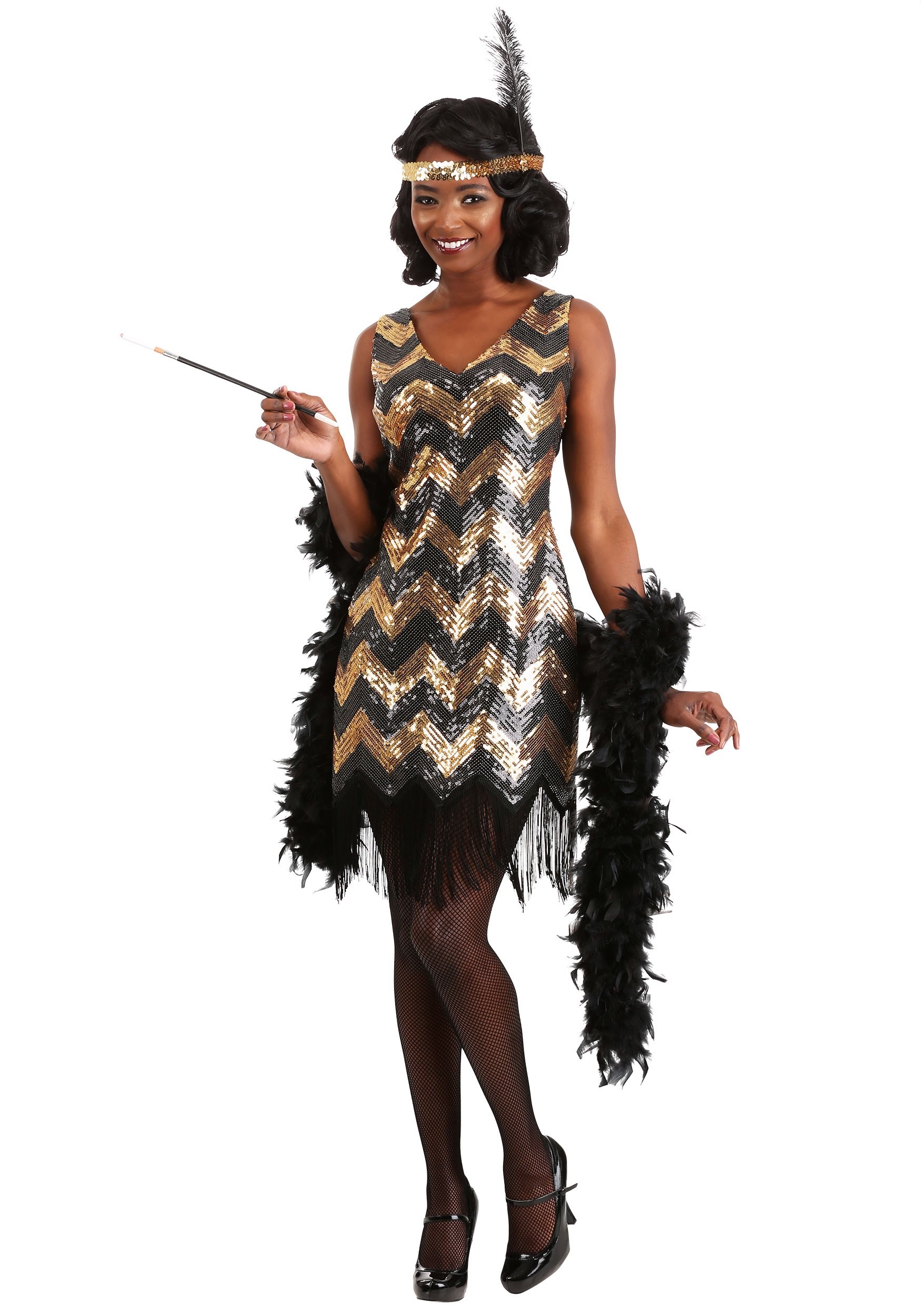 Dolled Up Flapper Costume Dress for Women