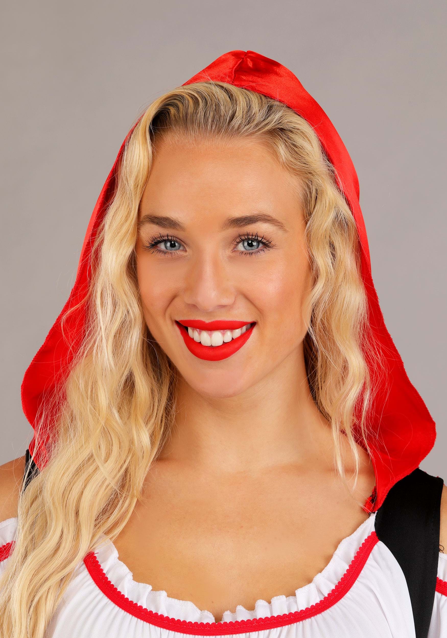 Women's Red Riding Hood Knee Length Dress Costume