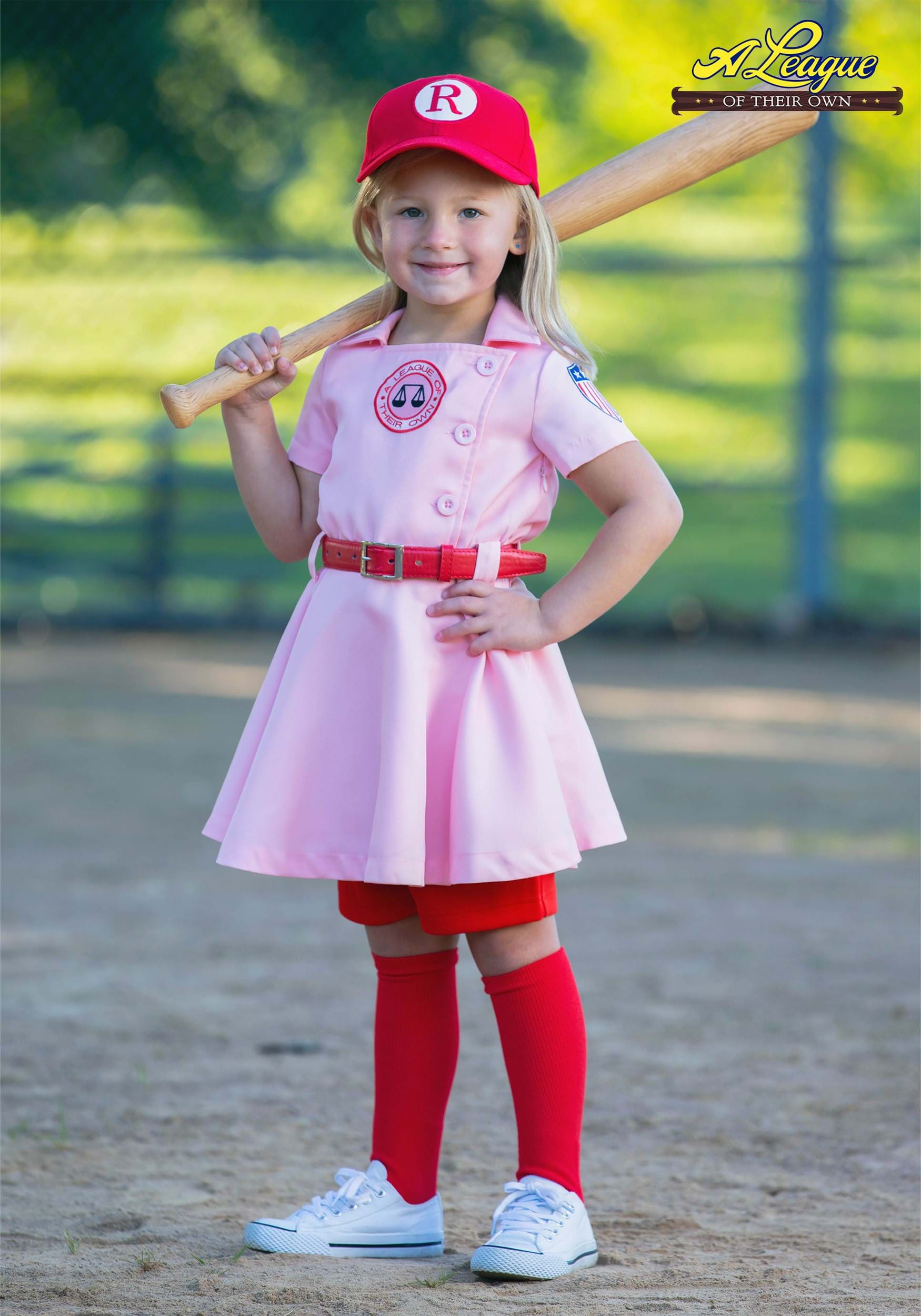 Girl's Toddler League of Their Own Dottie Luxury Costume 1 Girl's Toddler League of Their Own Dottie Luxury Costume