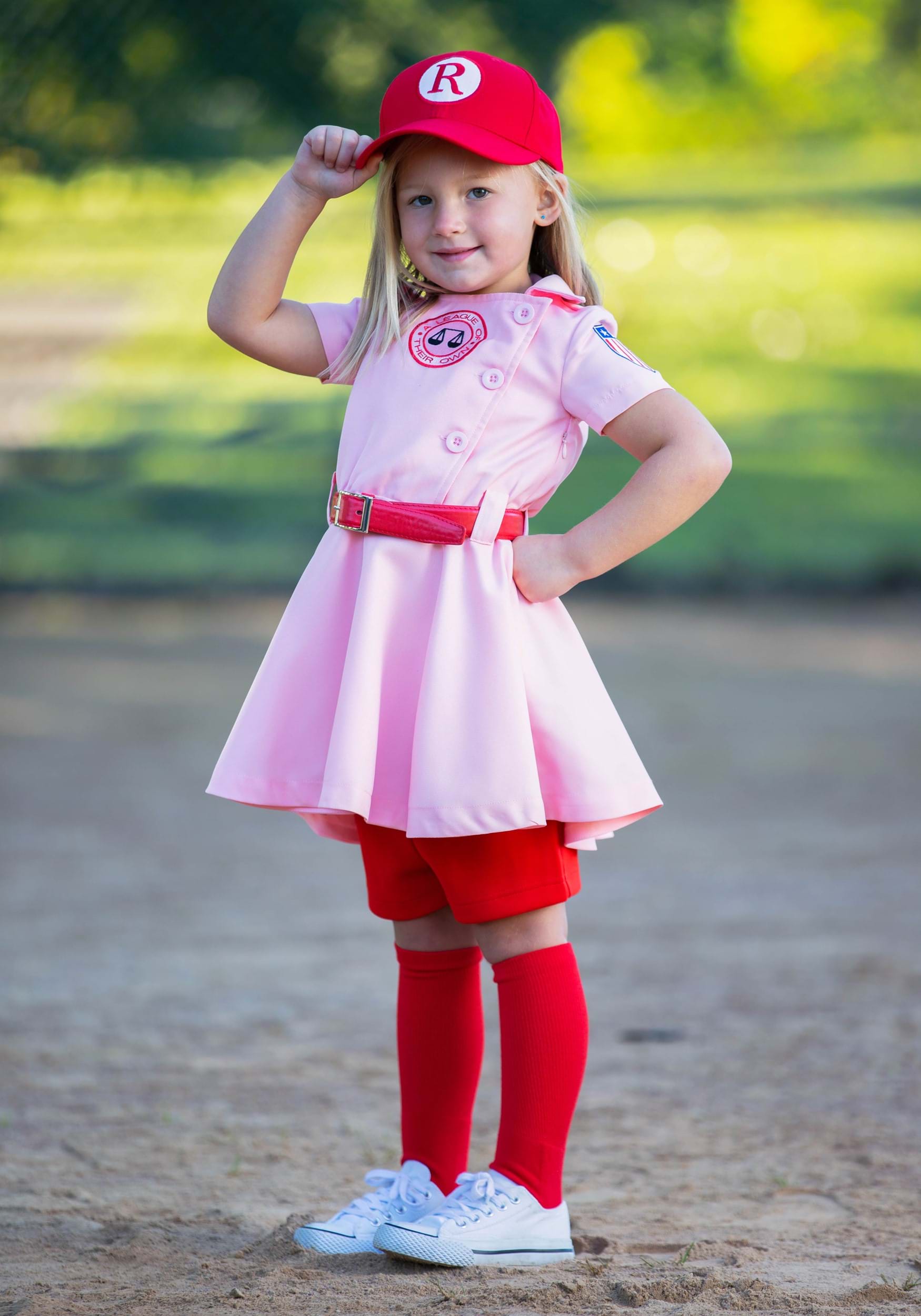 Girl's Toddler League of Their Own Dottie Luxury Costume 2 Girl's Toddler League of Their Own Dottie Luxury Costume