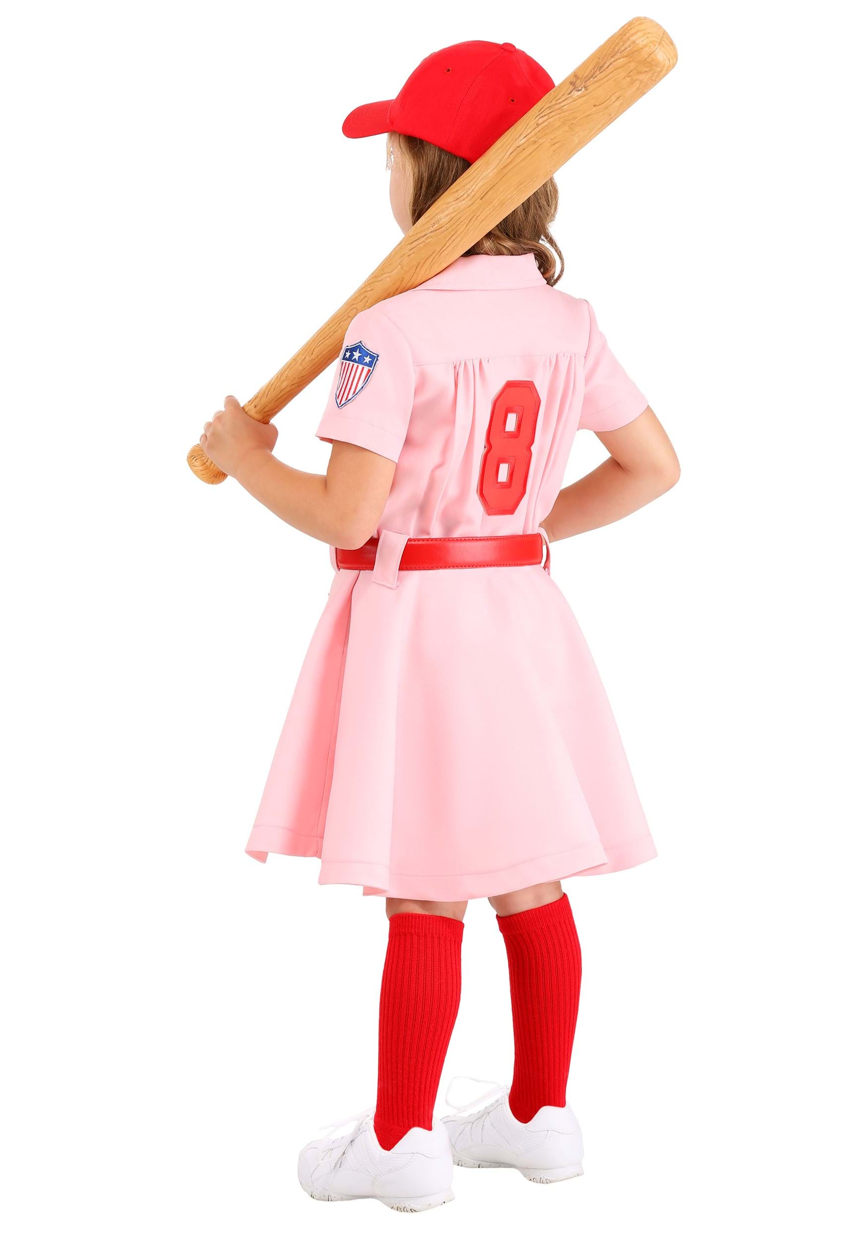 Girl's Toddler League of Their Own Dottie Luxury Costume 4 Girl's Toddler League of Their Own Dottie Luxury Costume