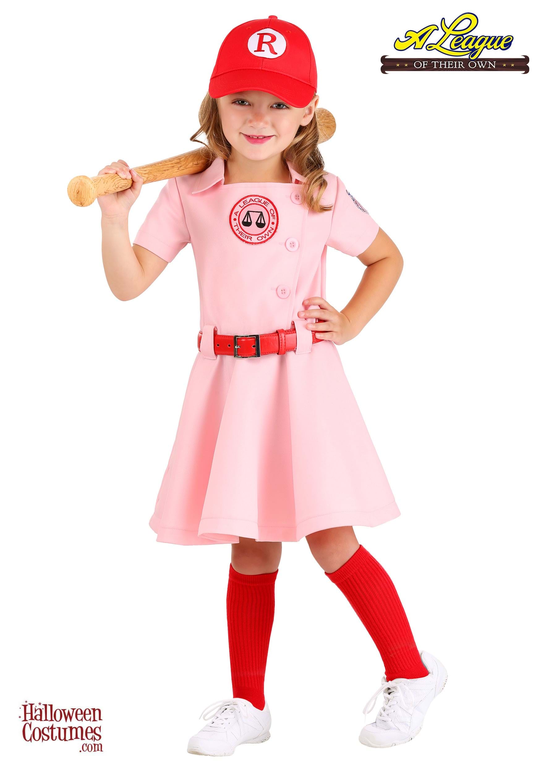 Girl's Toddler League of Their Own Dottie Luxury Costume 6 Girl's Toddler League of Their Own Dottie Luxury Costume