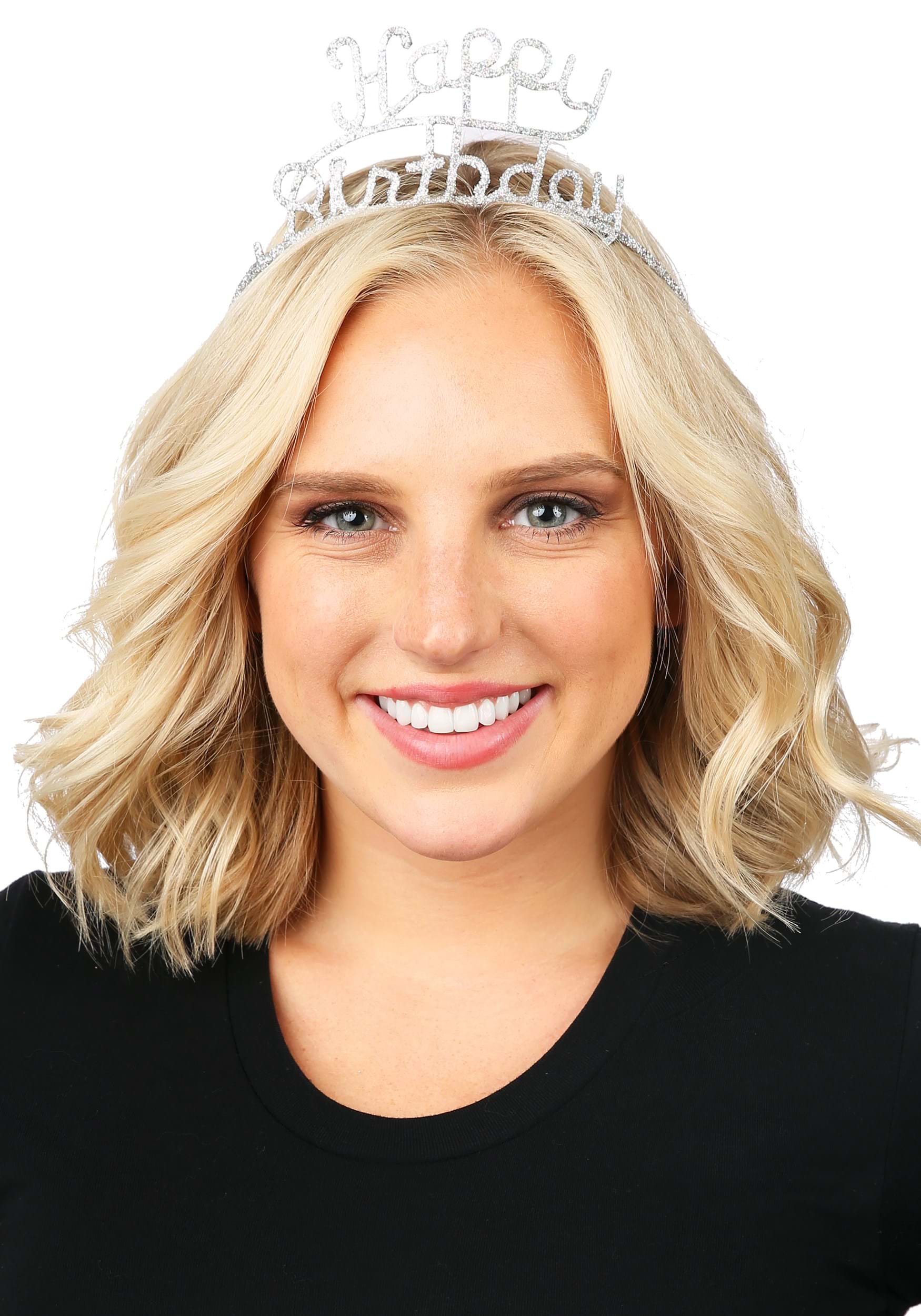 Silver Sparkle Happy Birthday Tiara