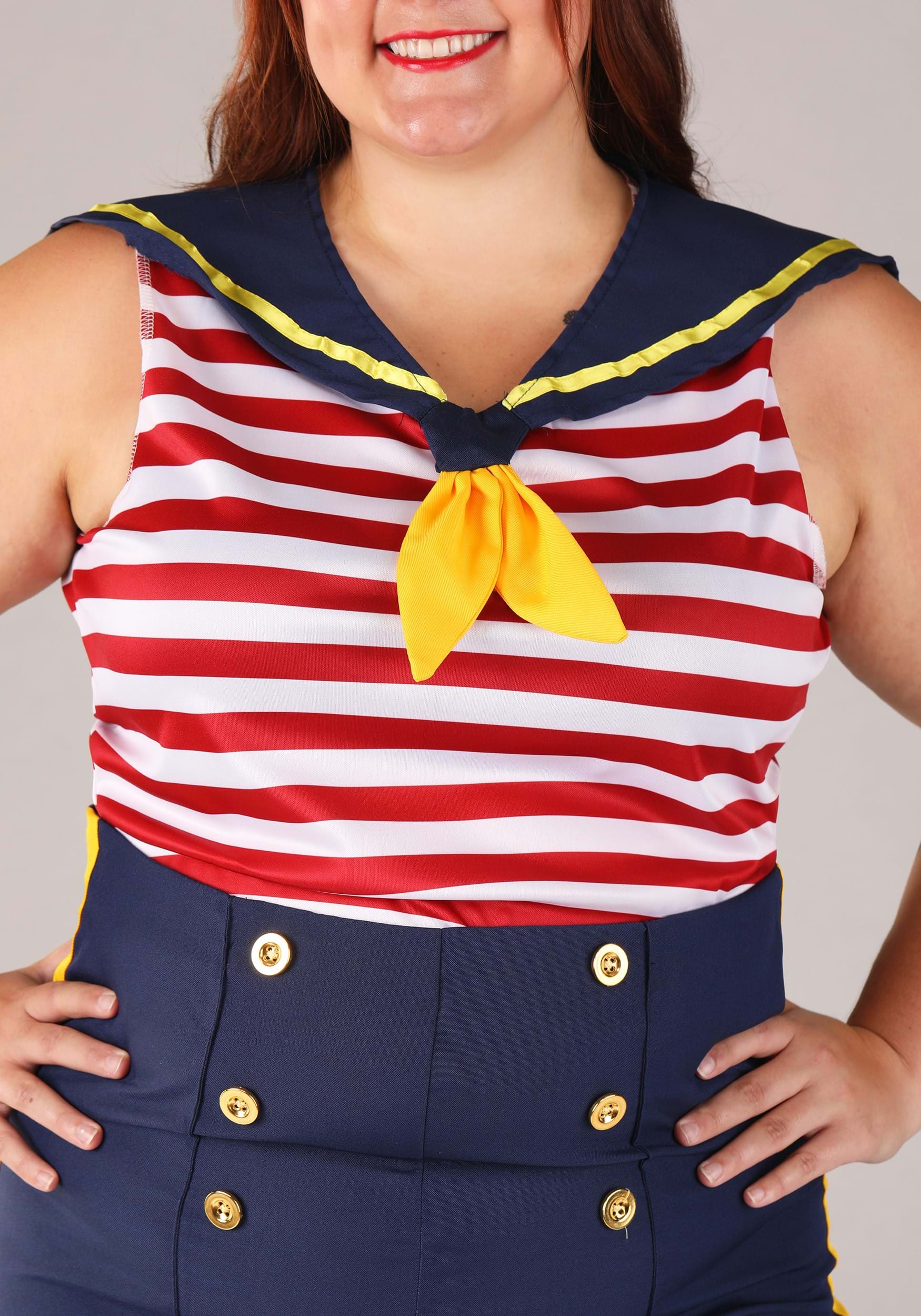 Plus Size Perfect Sailor Costume 3 Plus Size Perfect Sailor Costume