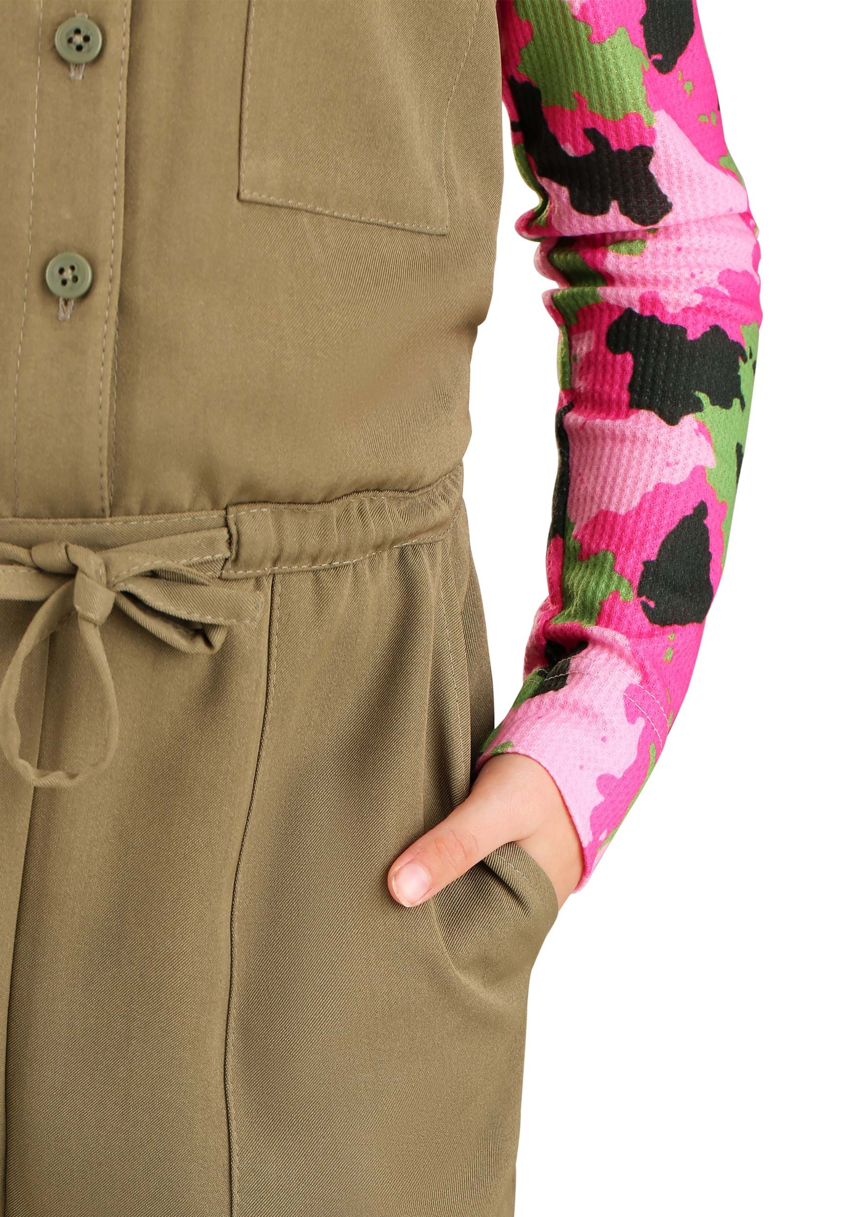 Pink Camo Army Costume for Girl's