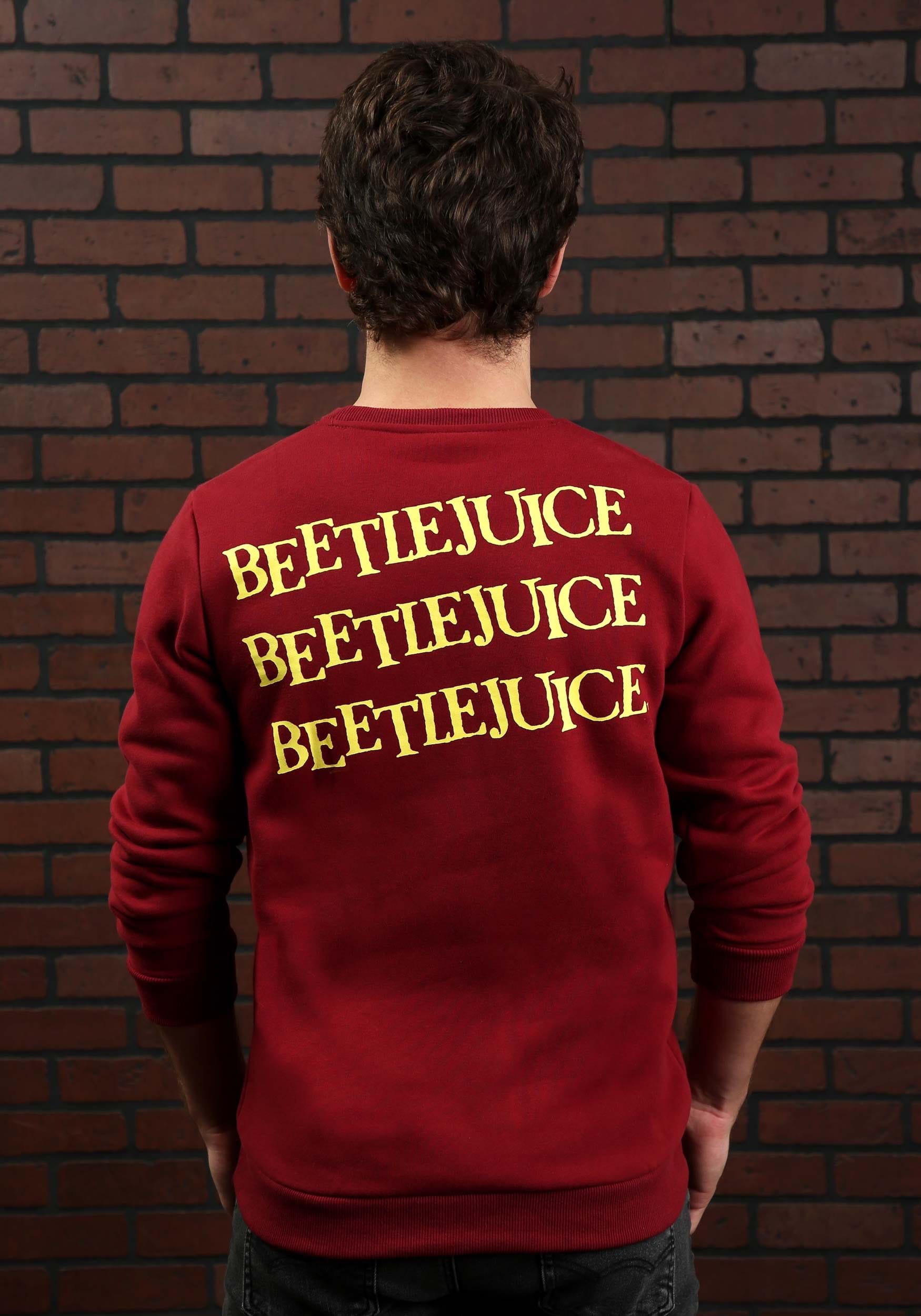Cakeworthy Beetlejuice Tombstone Crew Neck Adult Sweater
