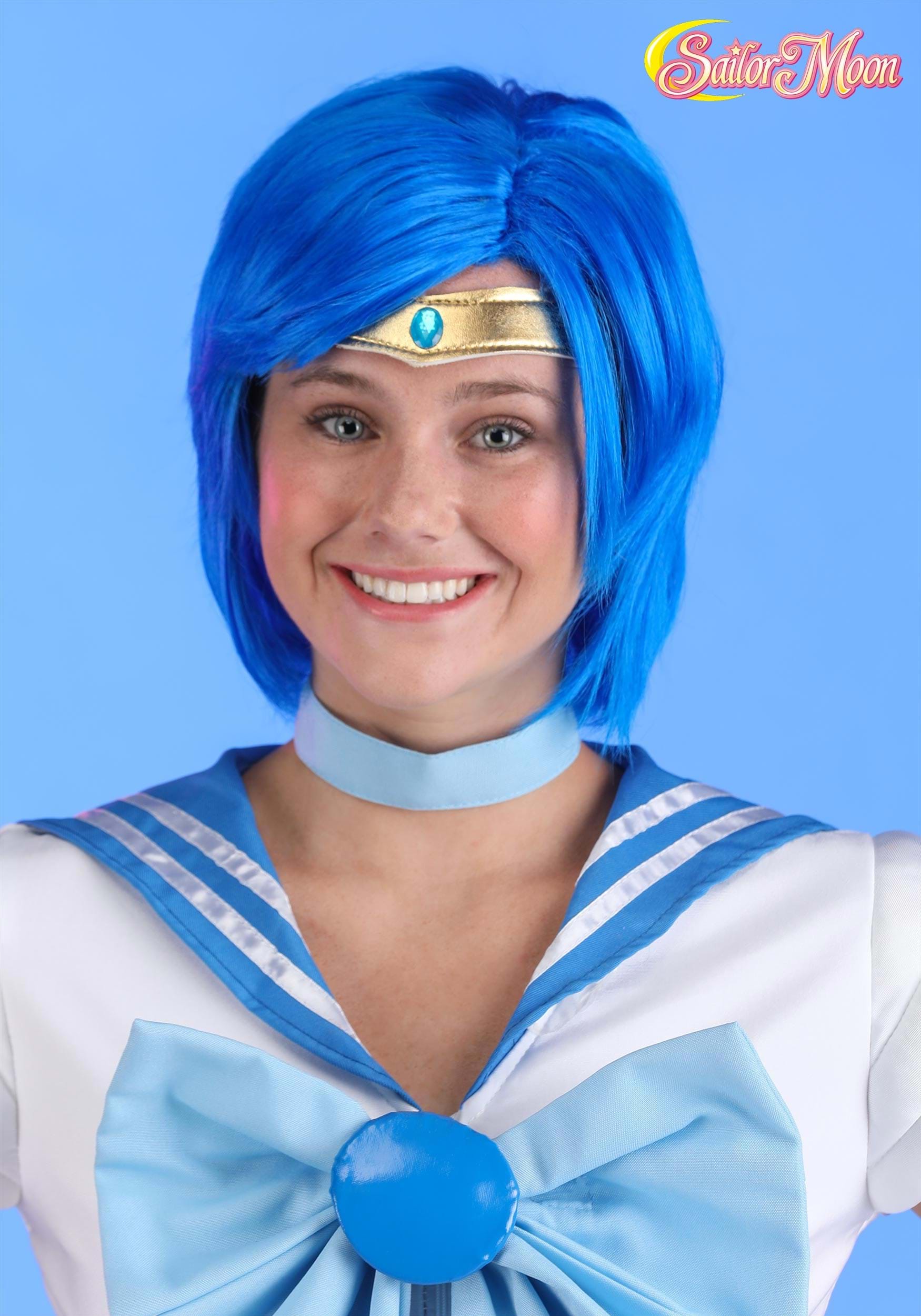 Sailor Mercury Women's Costume Wig 1 Sailor Mercury Women's Costume Wig