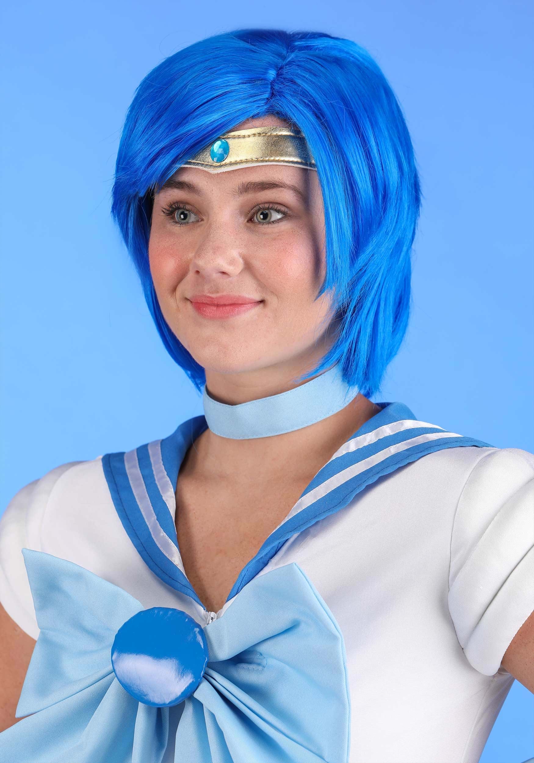 Sailor Mercury Women's Costume Wig 2 Sailor Mercury Women's Costume Wig