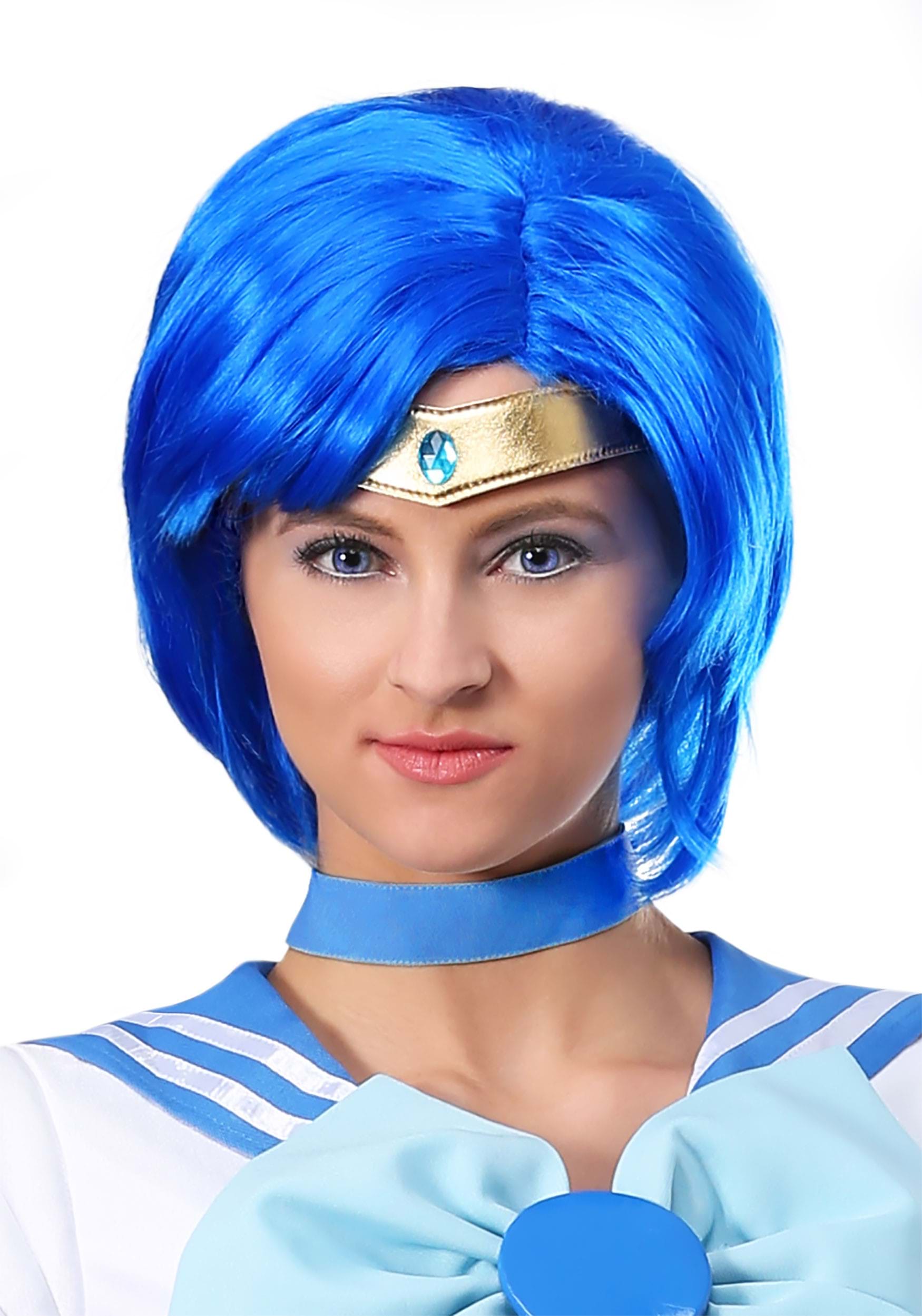 Sailor Mercury Women's Costume Wig 3 Sailor Mercury Women's Costume Wig