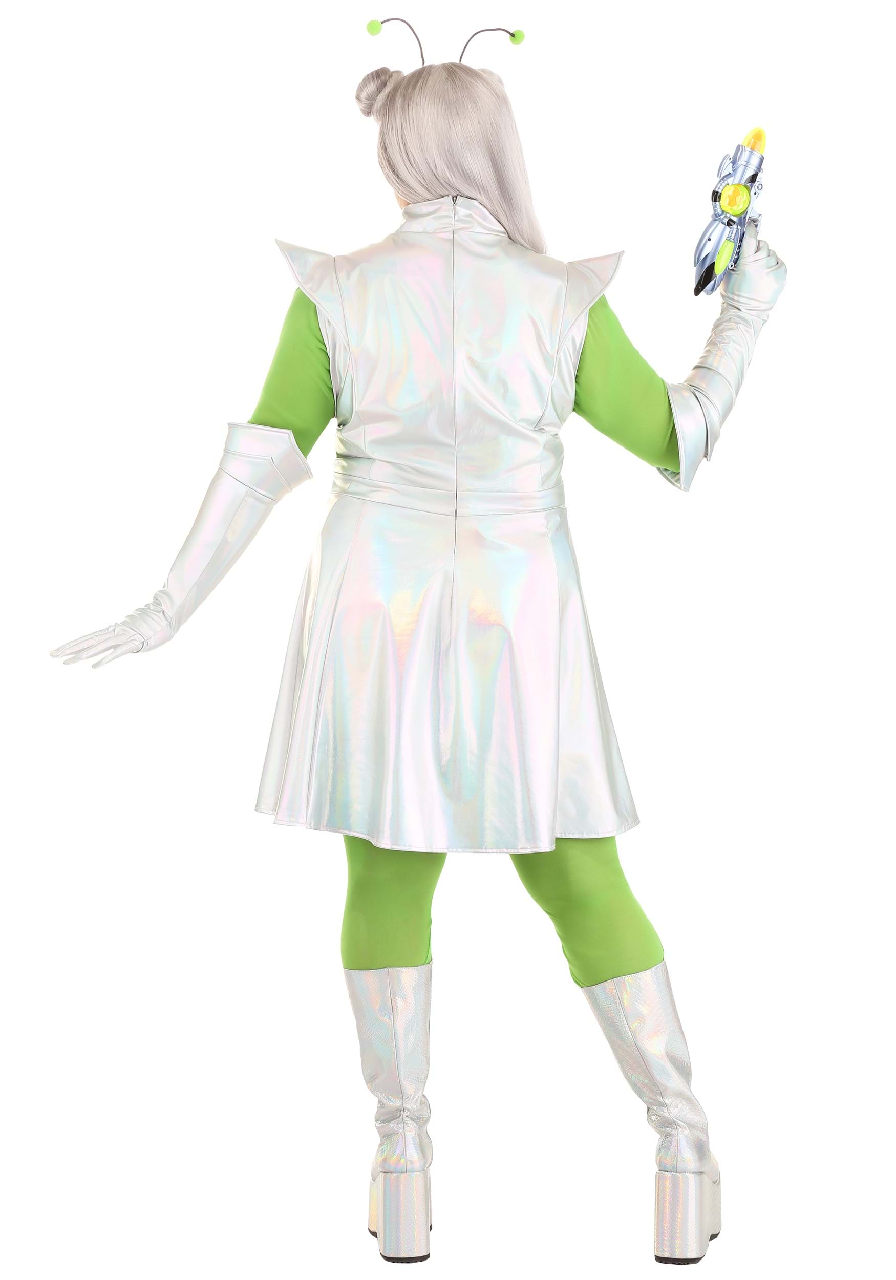 Women's Plus Size Outer Space Alien Costume 2 Women's Plus Size Outer Space Alien Costume