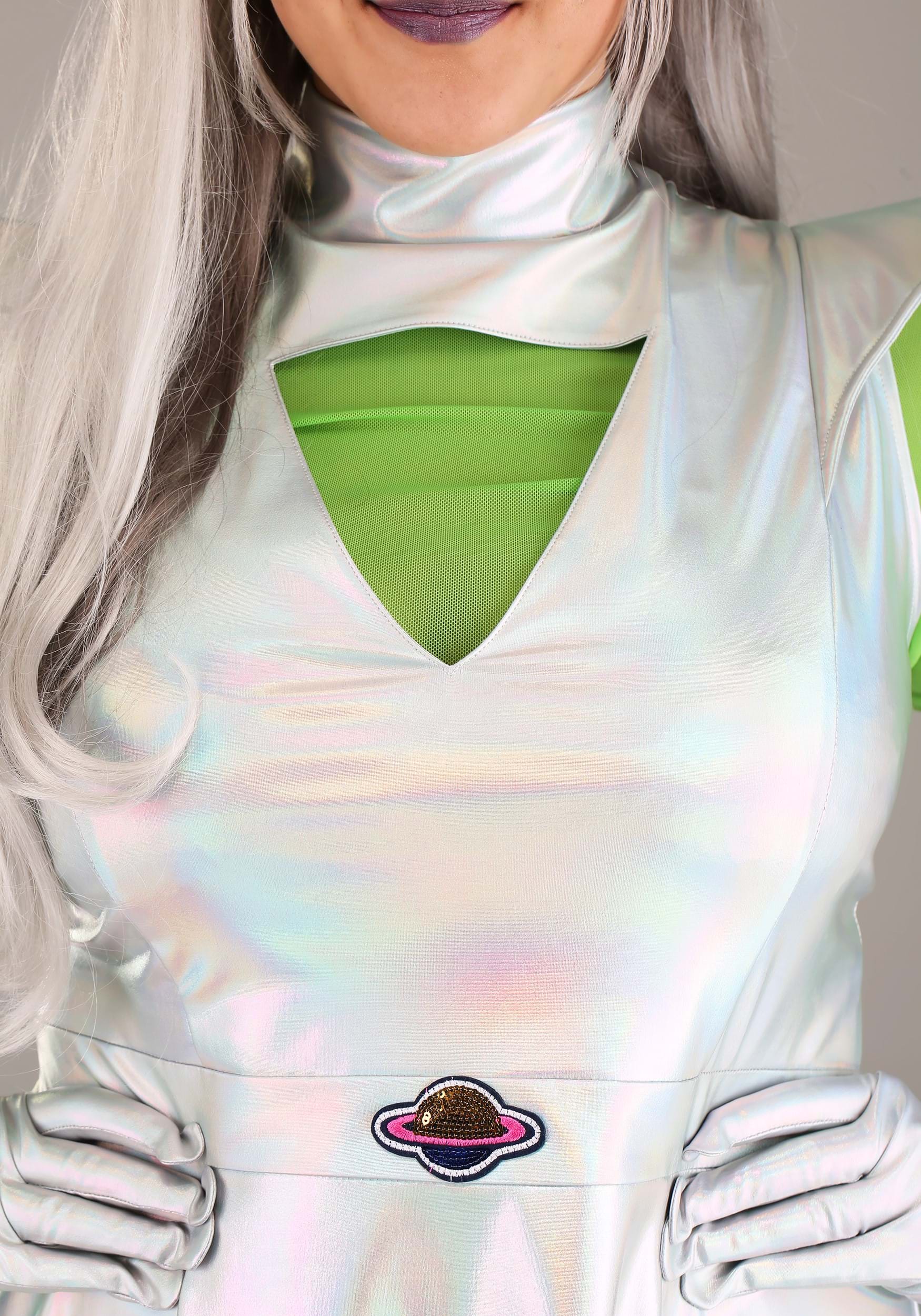 Women's Plus Size Outer Space Alien Costume 4 Women's Plus Size Outer Space Alien Costume