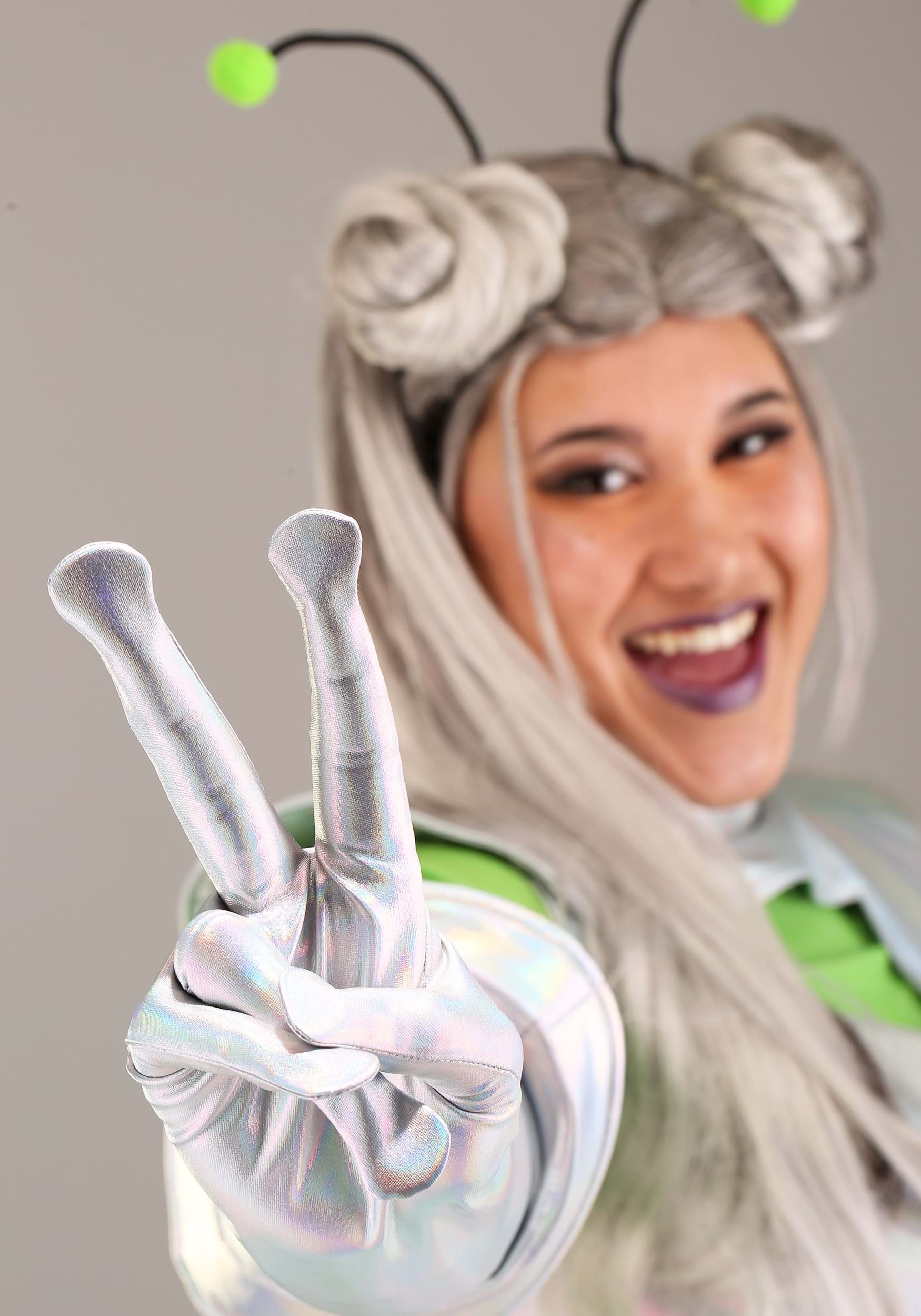 Women's Plus Size Outer Space Alien Costume 5 Women's Plus Size Outer Space Alien Costume