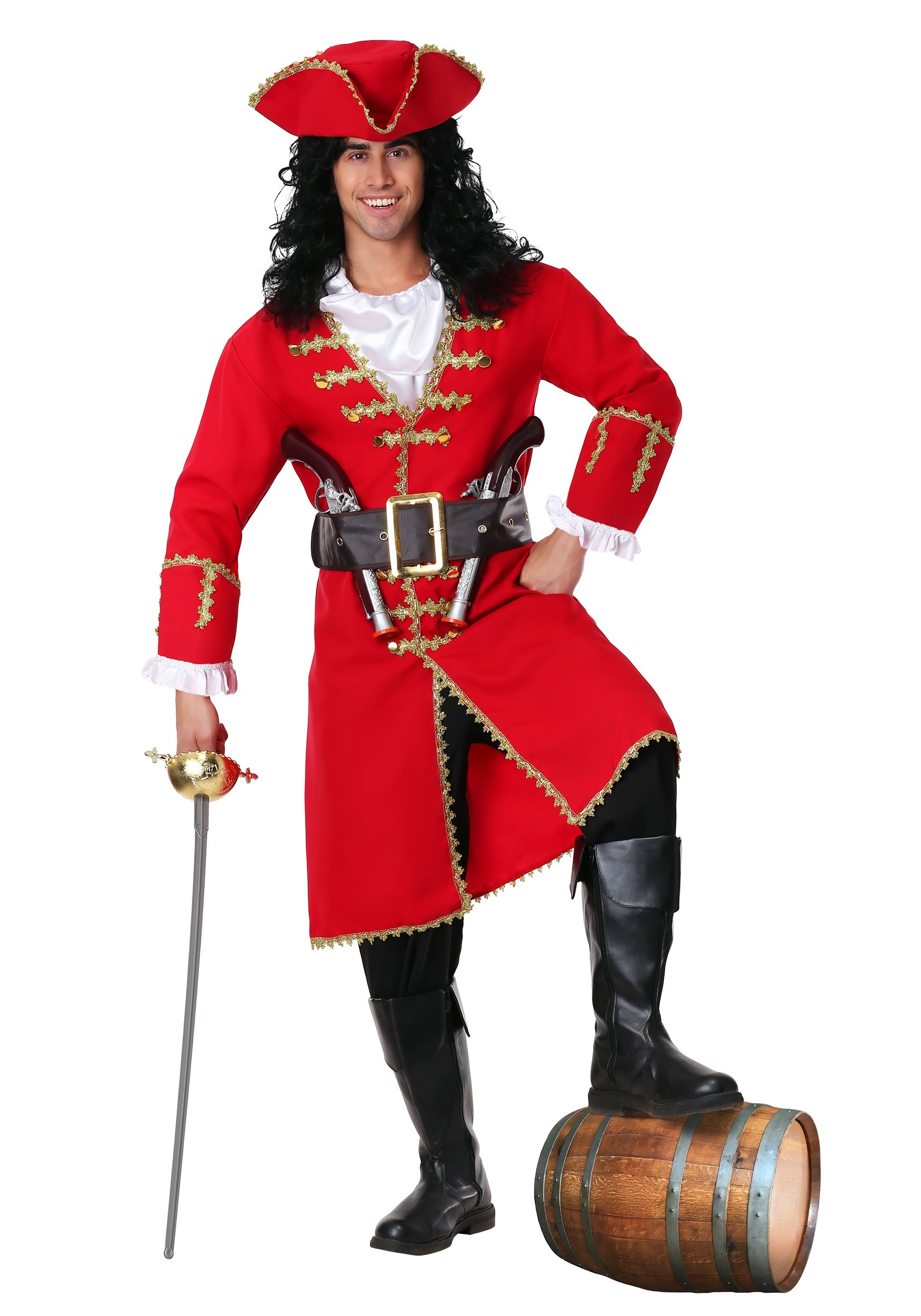 Captain Blackheart Pirate Men's Costume