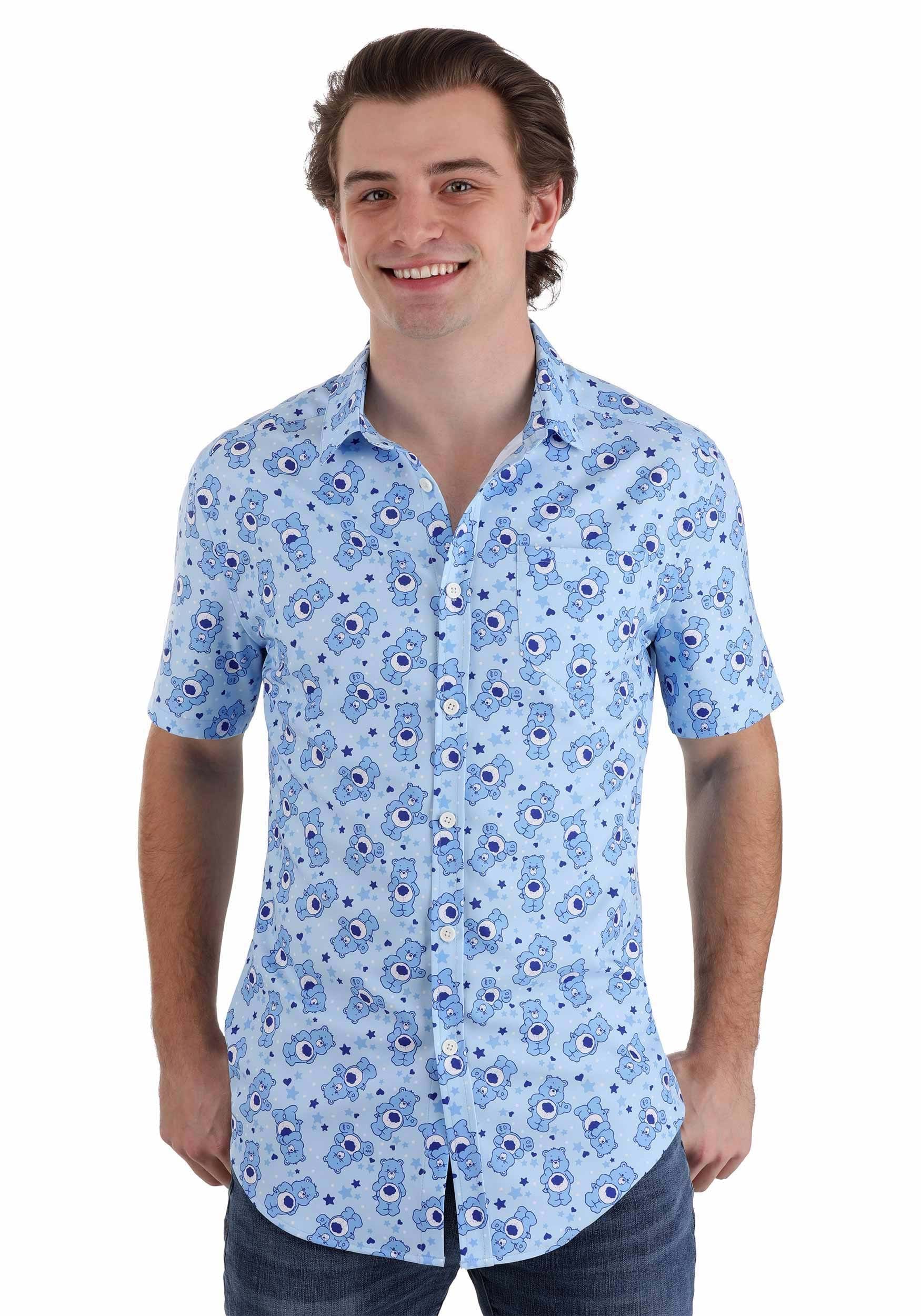 Care Bears Blue Business Shirt for Adults