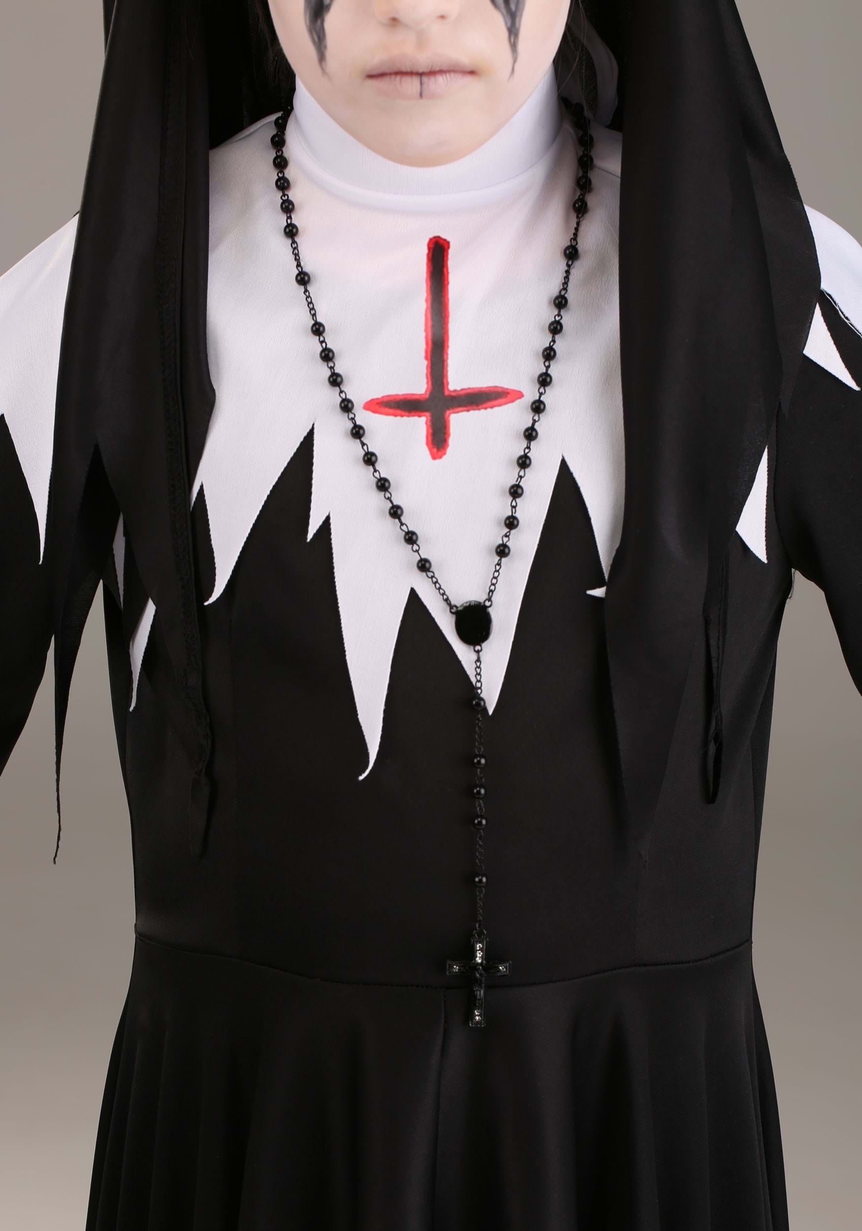 Dreadful Nun Costume for Girls 3 Dreadful Nun Costume for Girls