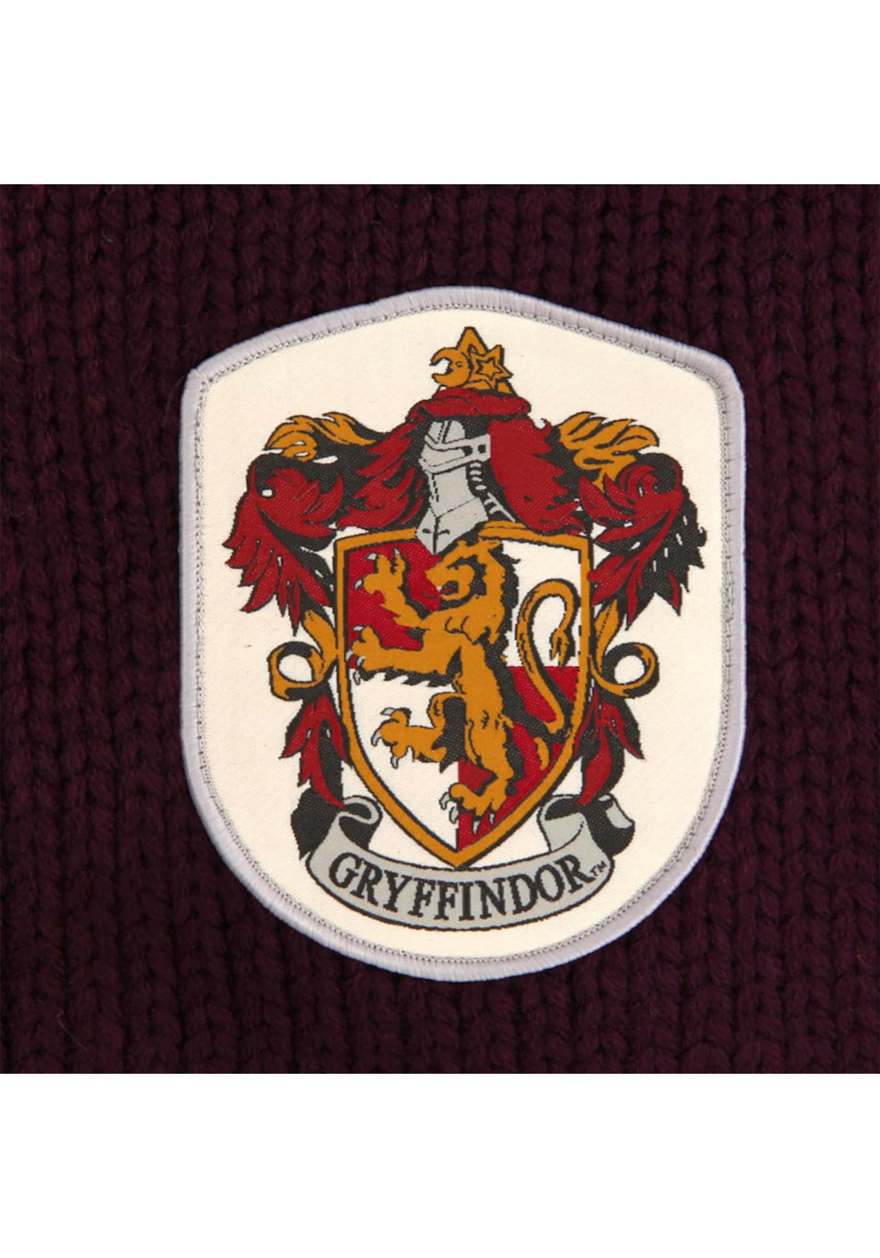 Knit Maroon and Gold Gryffindor Costume Hood 4 Knit Maroon and Gold Gryffindor Costume Hood