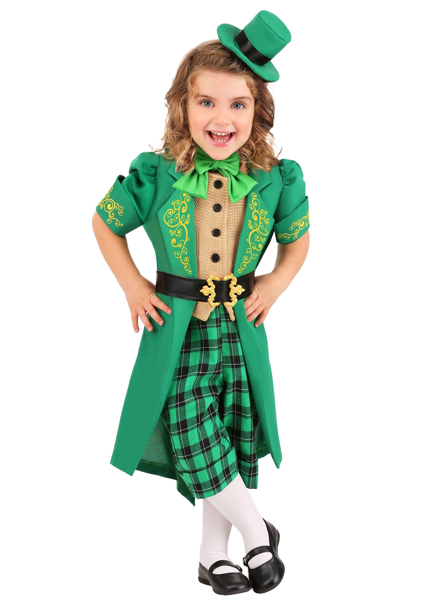 Girl's Toddler Charming Leprechaun Costume 1 Girl's Toddler Charming Leprechaun Costume