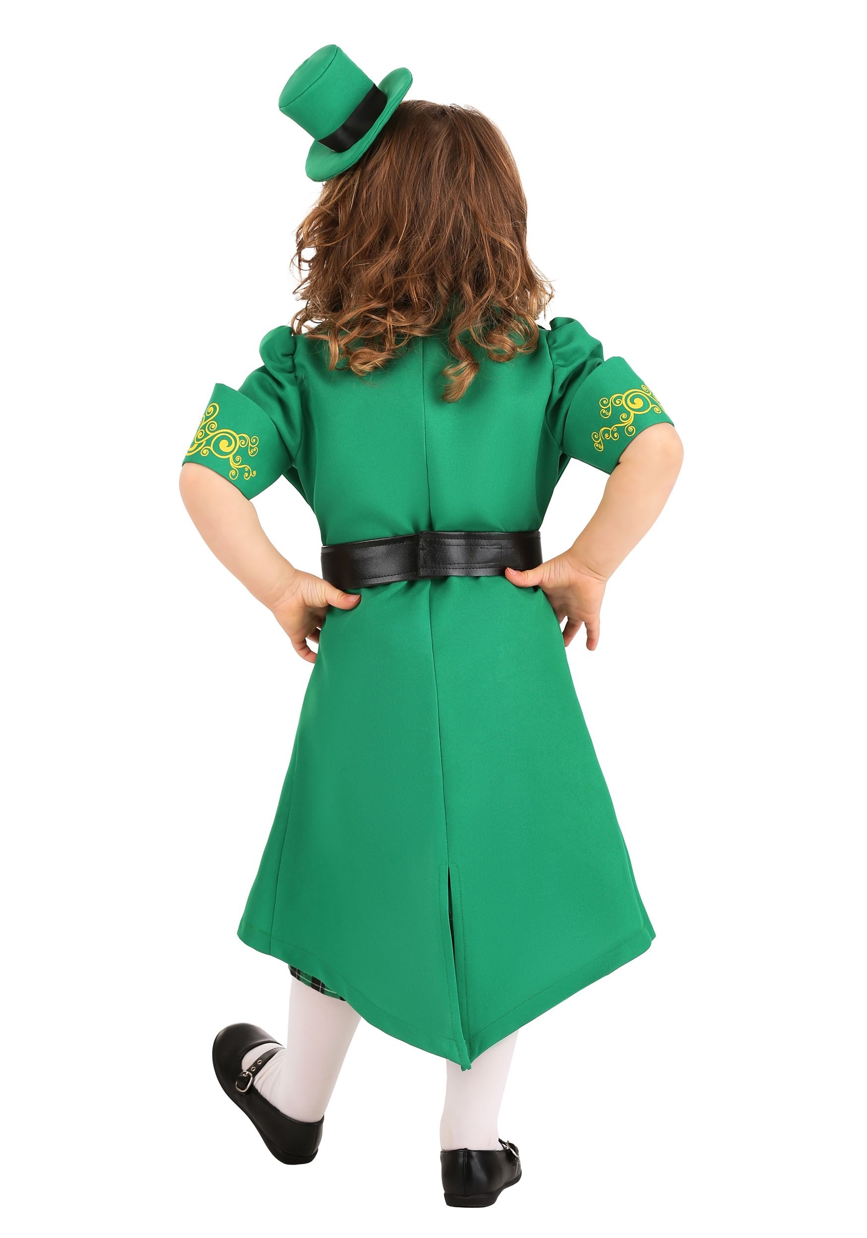 Girl's Toddler Charming Leprechaun Costume 2 Girl's Toddler Charming Leprechaun Costume