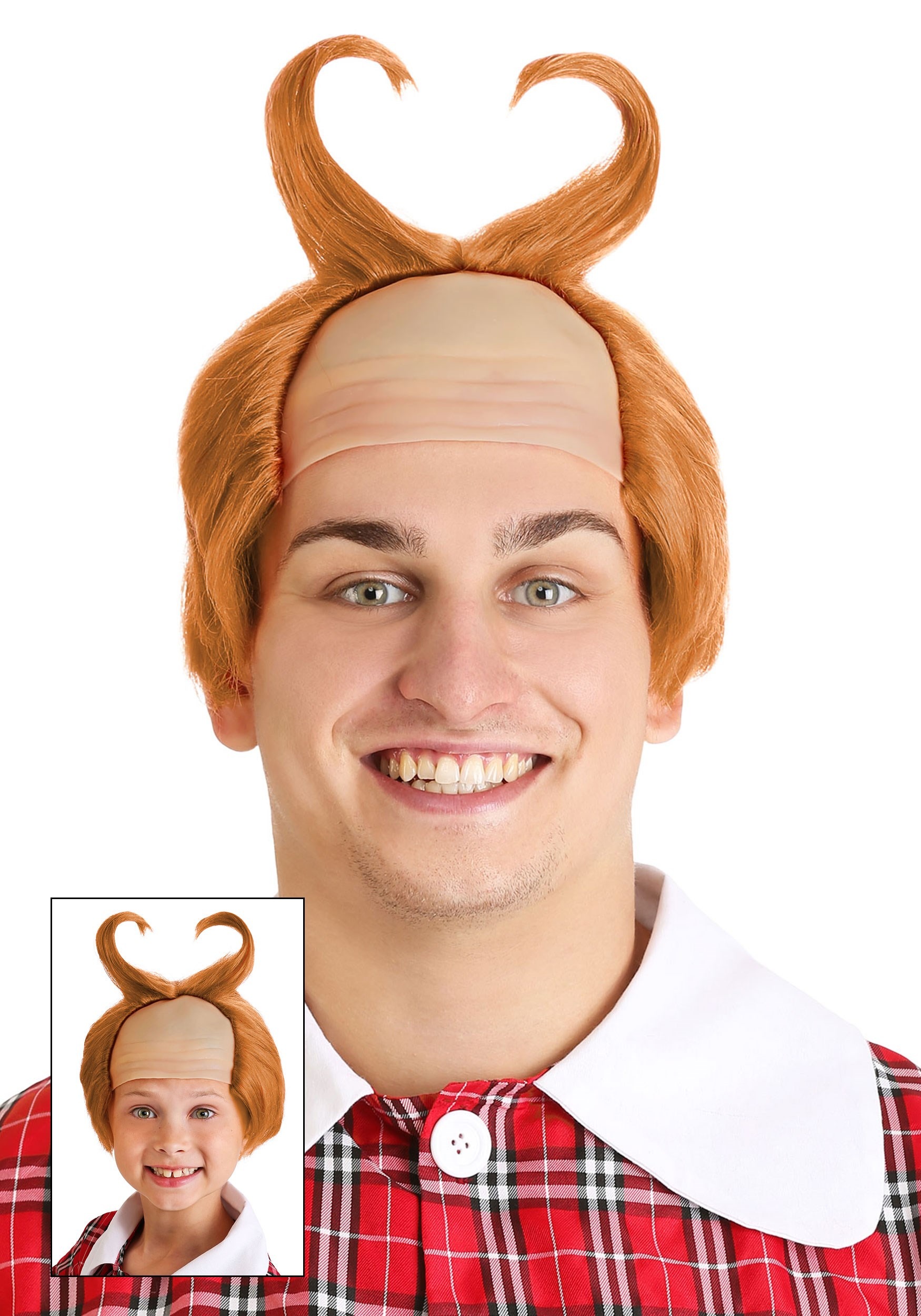 Horned Munchkin Orange Wig