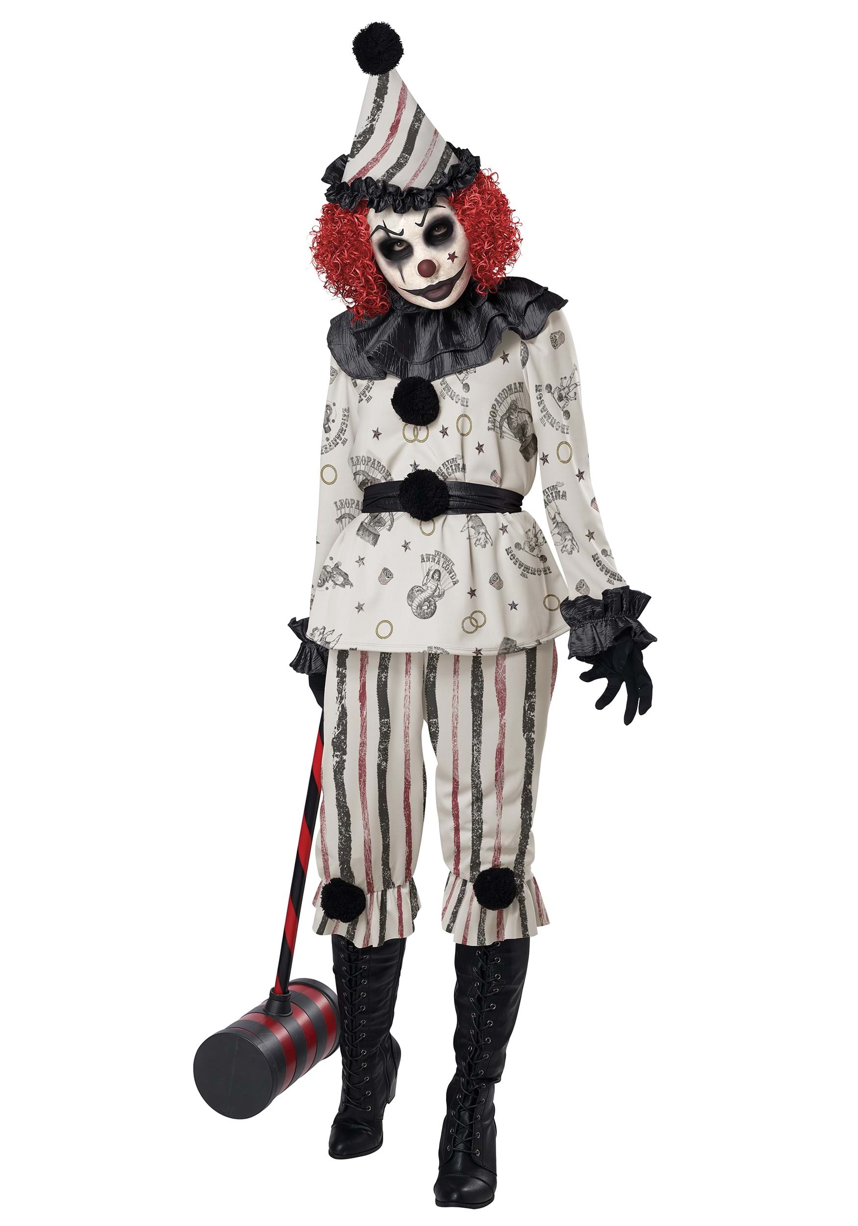 Women's Creeper Clown Costume 1 Women's Creeper Clown Costume