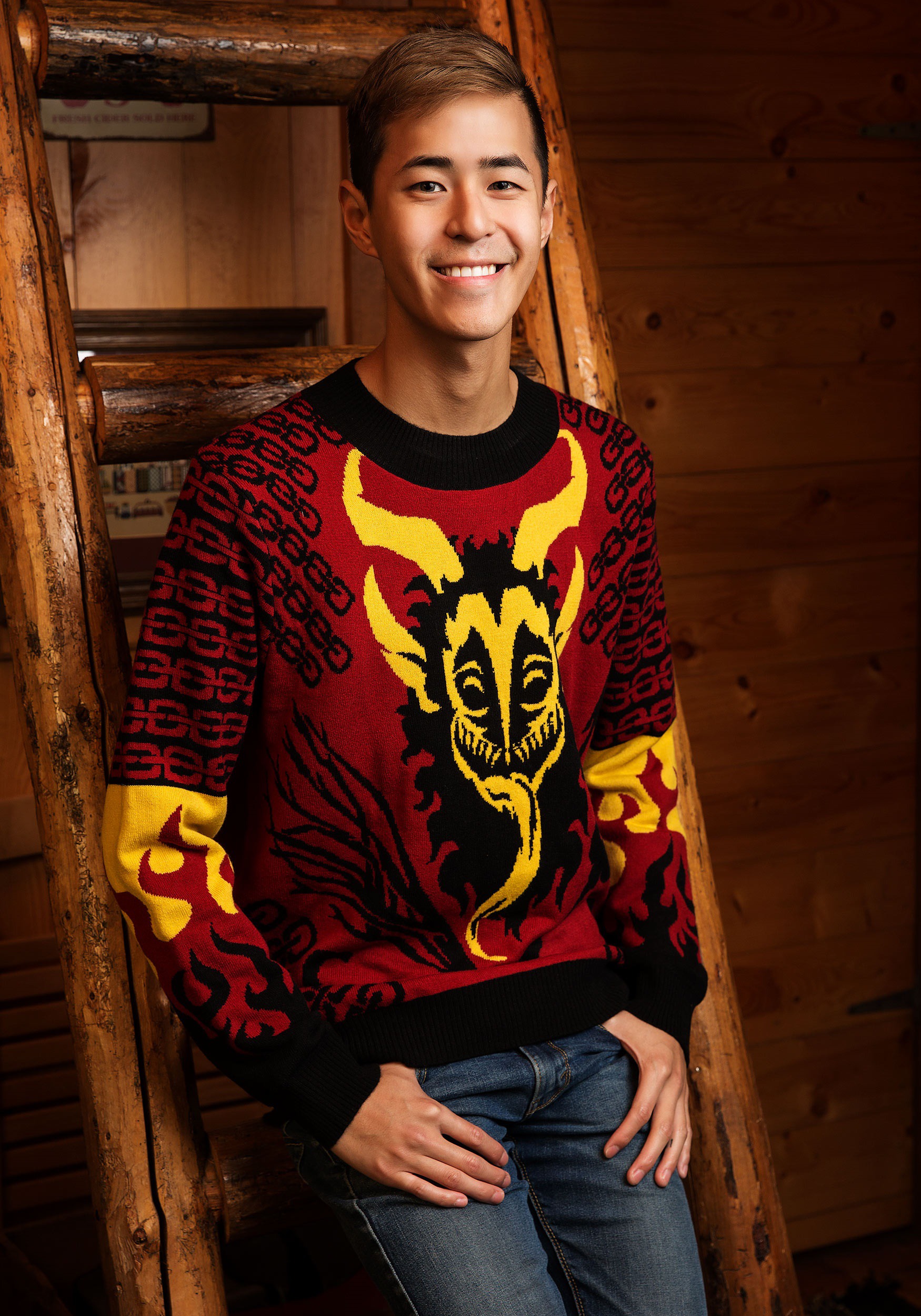 Krampus Ugly Christmas Sweater for Adults