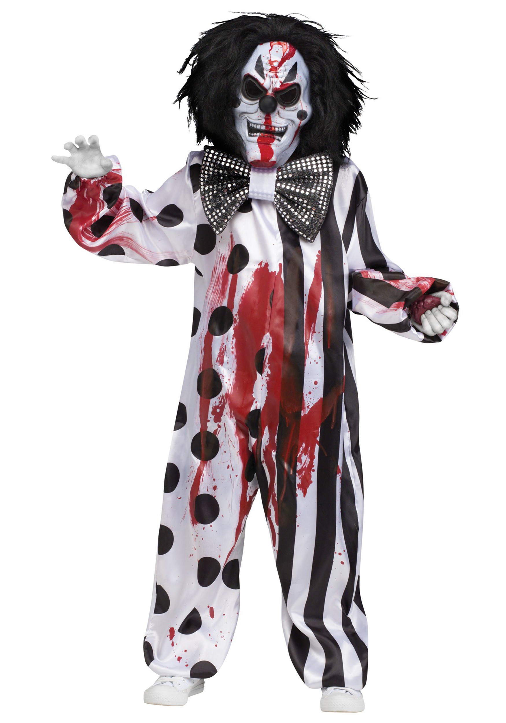 Kid's Bleeding Killer Clown Costume 1 Kid's Bleeding Killer Clown Costume