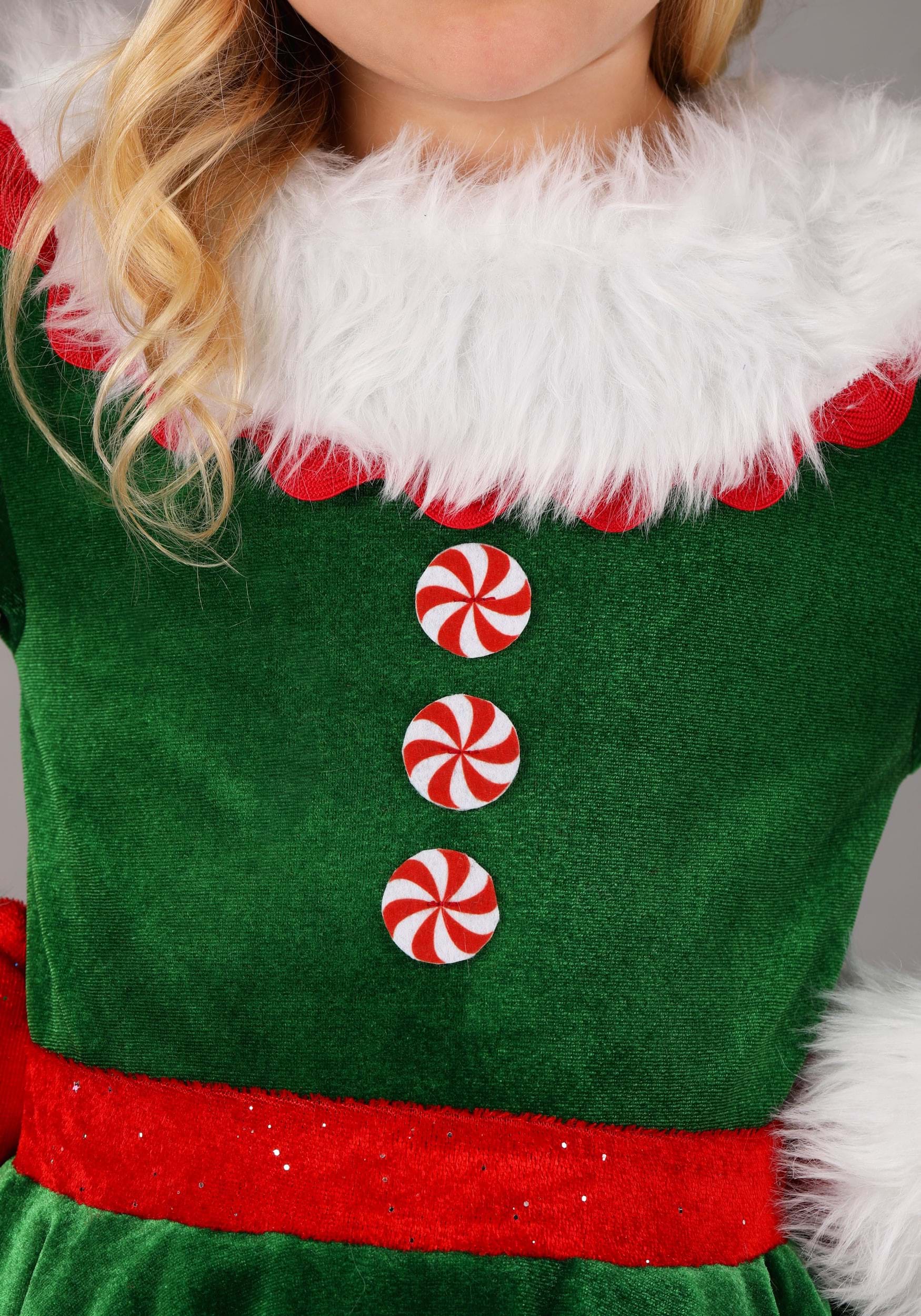Girl's Toddler Christmas Elf Costume