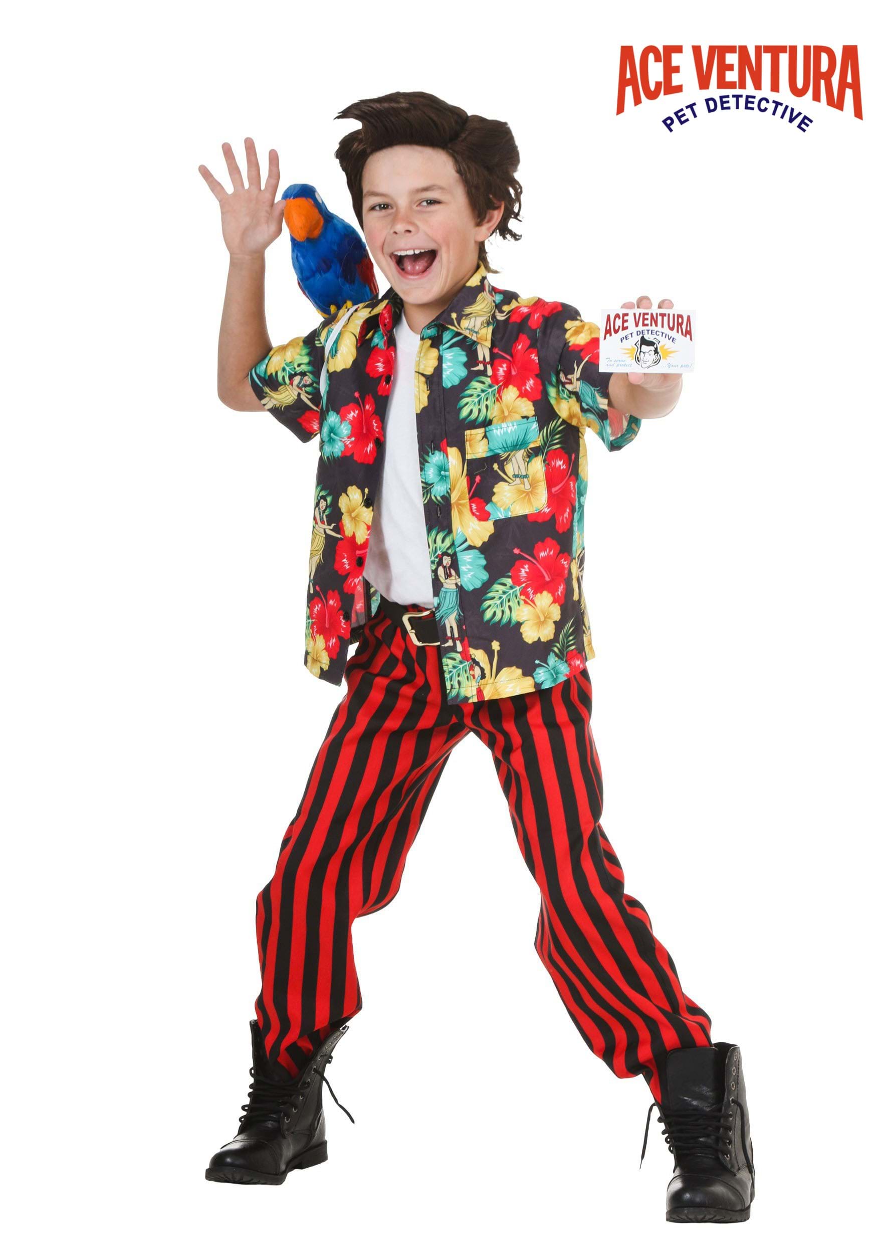 Ace Ventura Kid's Costume with Wig