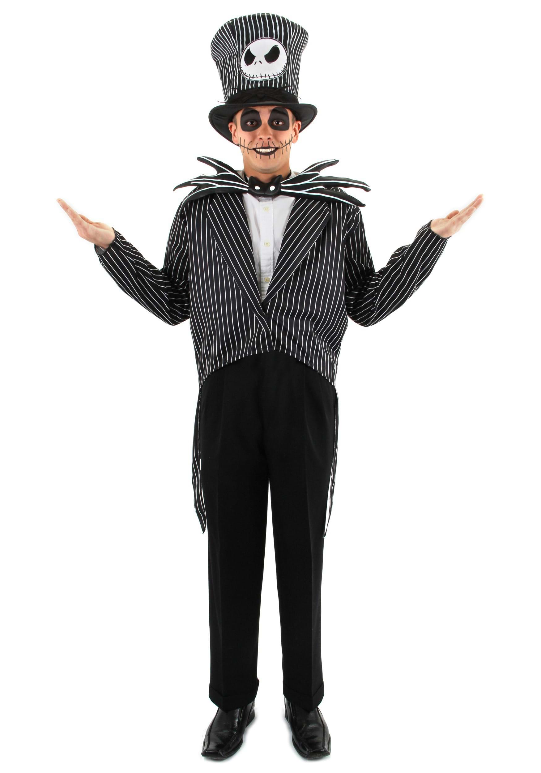 Disney Jack Skellington Face Costume Top Hat