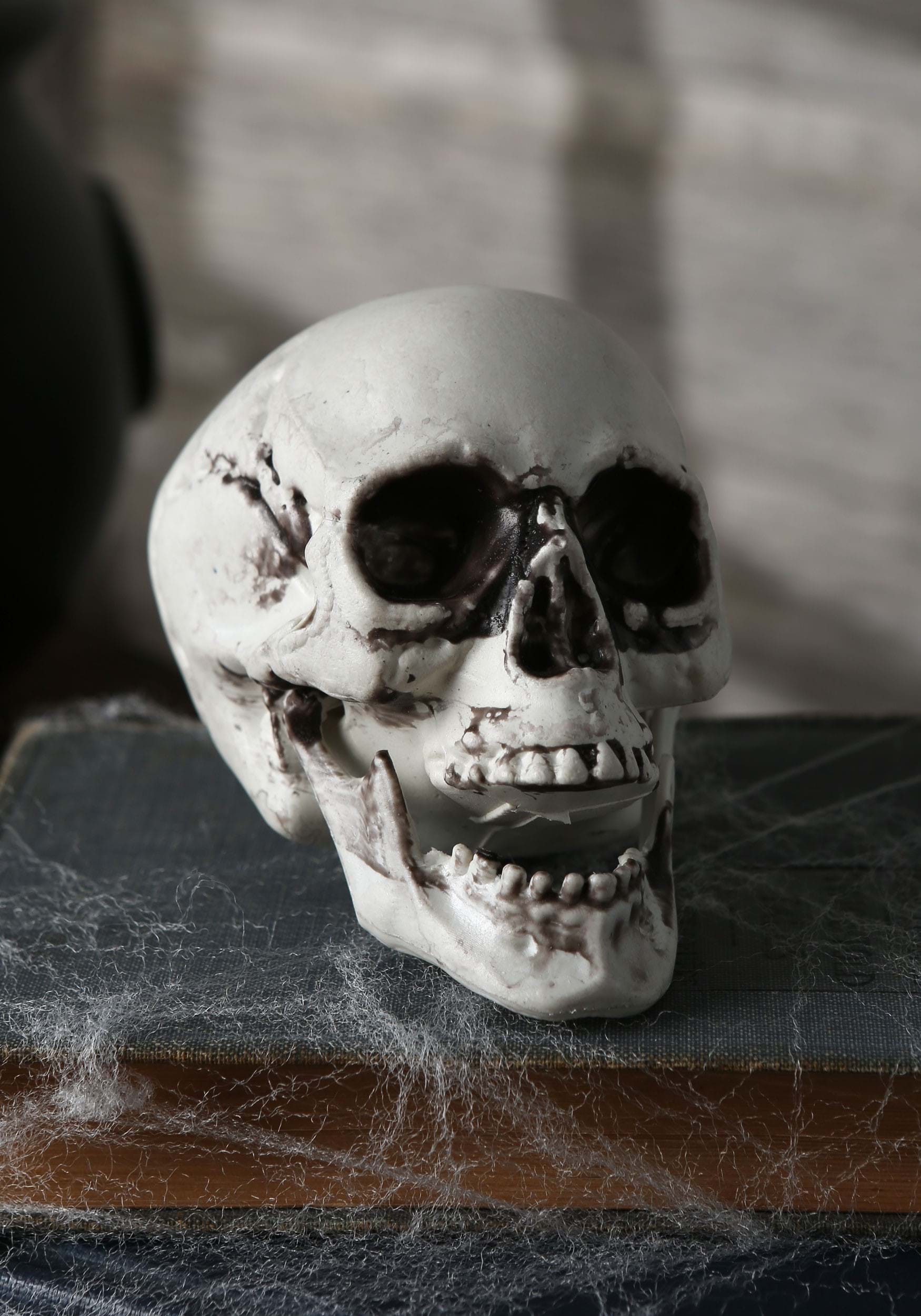 4-Inch Skulls Bag of 24 Halloween Decoration