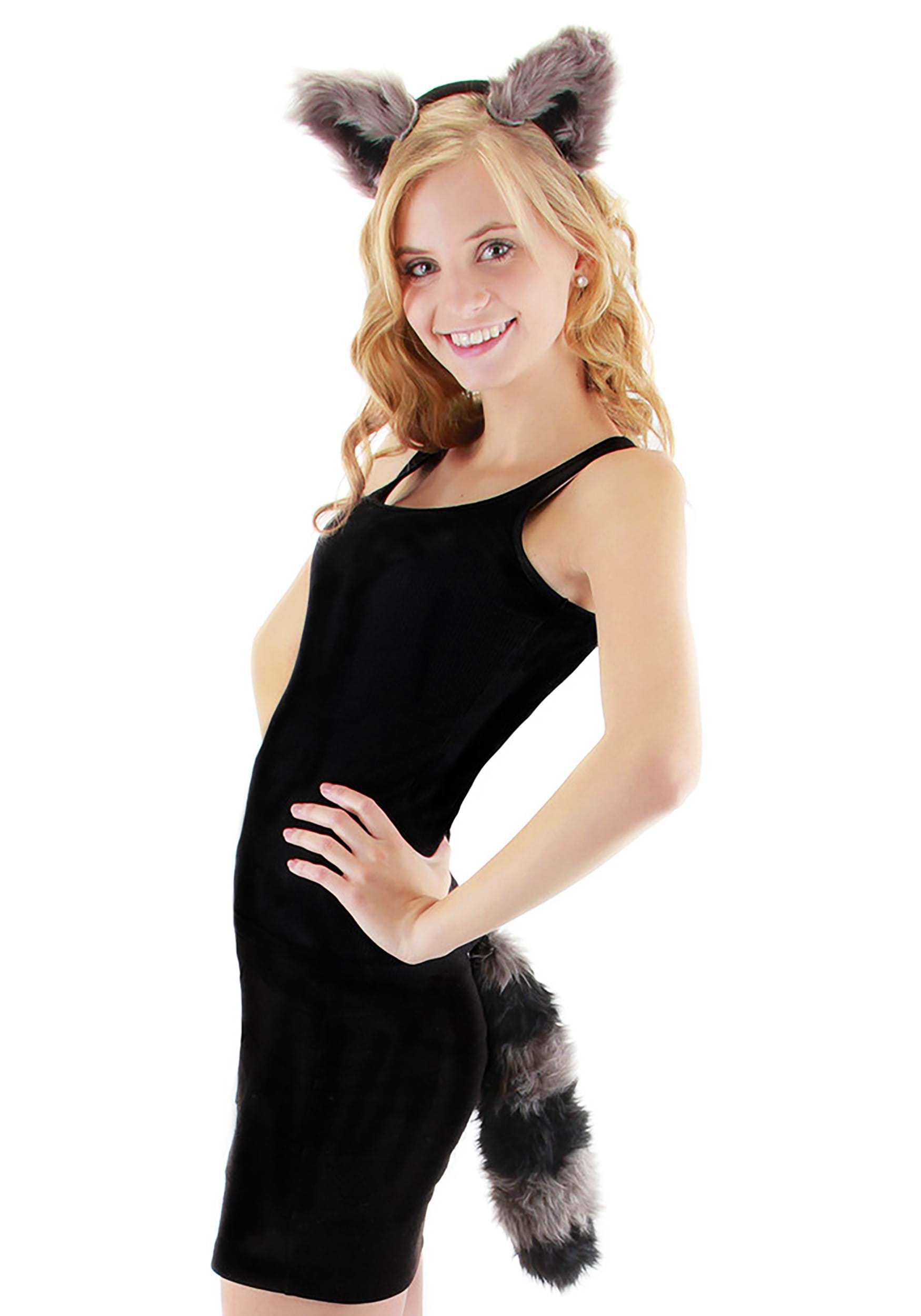Raccoon Ears and Tail Set for Women