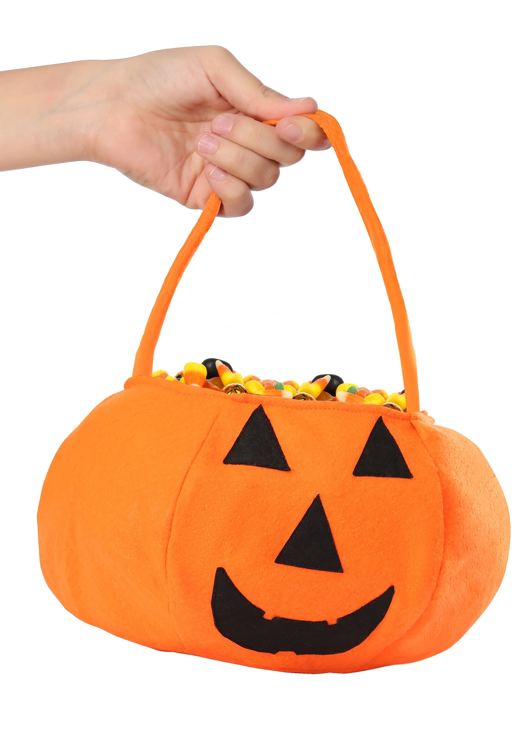 Orange Jack o' Lantern Pumpkin Treat Pail