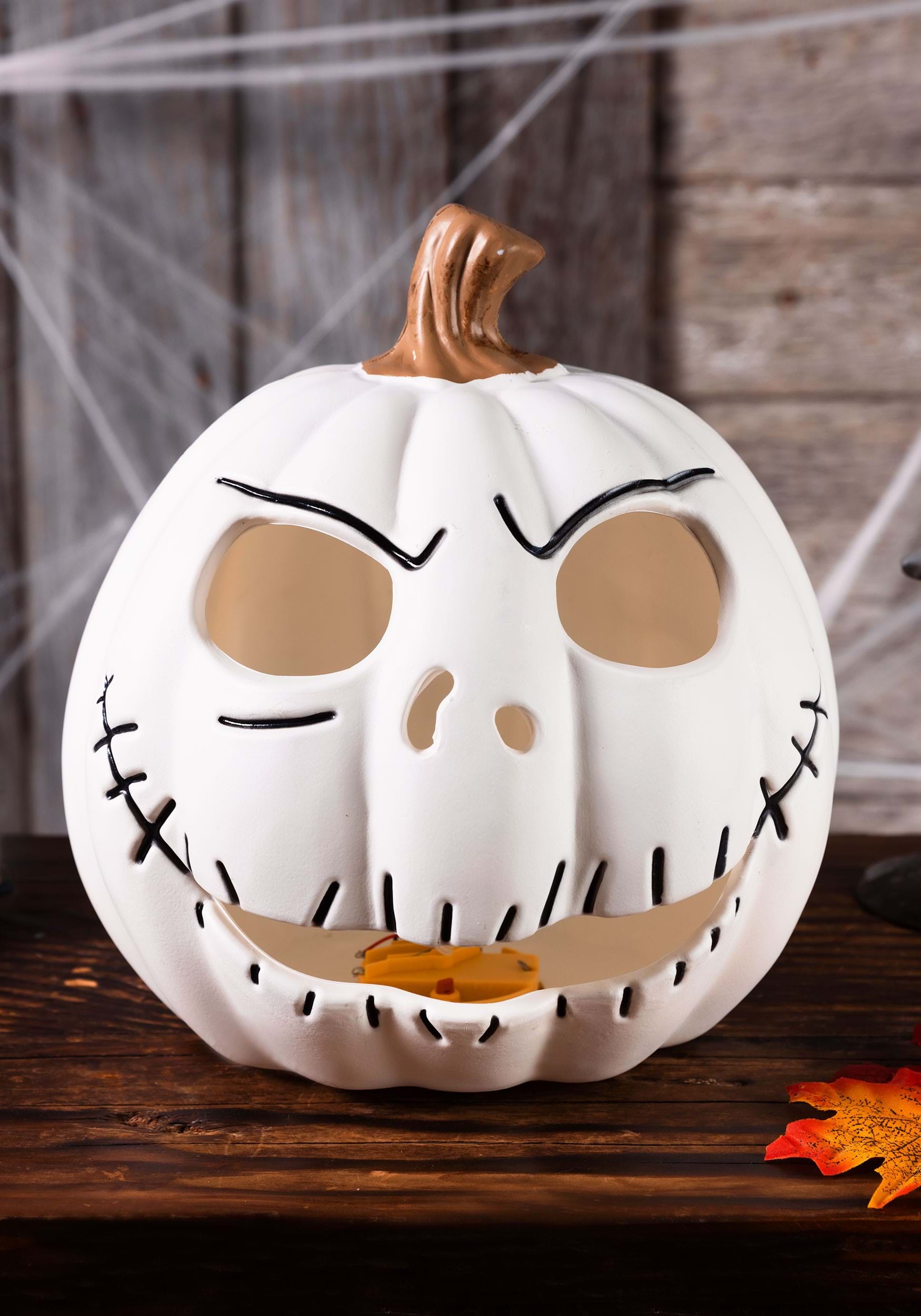 Jack Skellington Nightmare Before Christmas Light Up Pumpkin Decoration