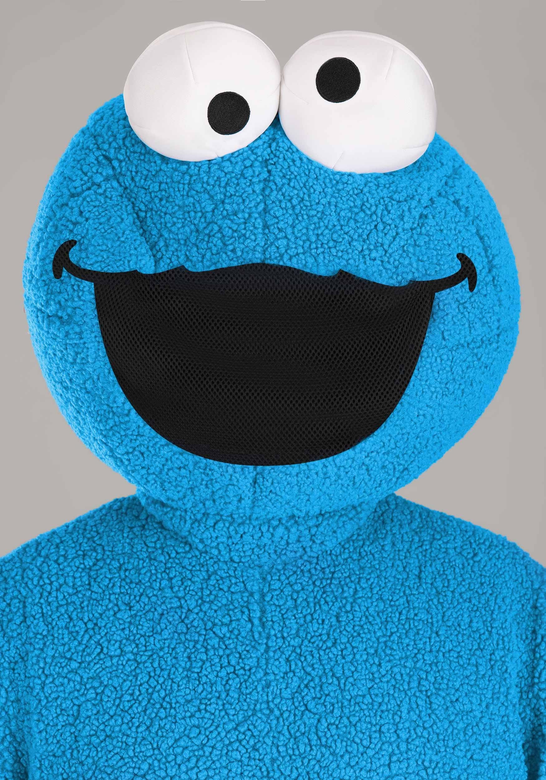 Plus Size Sesame Street Cookie Monster Mascot Adult Costume