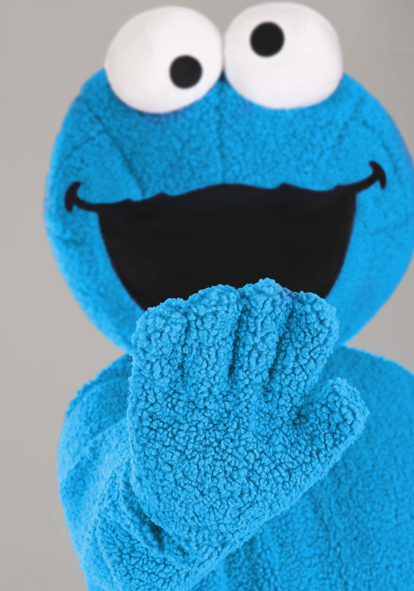 Plus Size Sesame Street Cookie Monster Mascot Adult Costume 5 Plus Size Sesame Street Cookie Monster Mascot Adult Costume