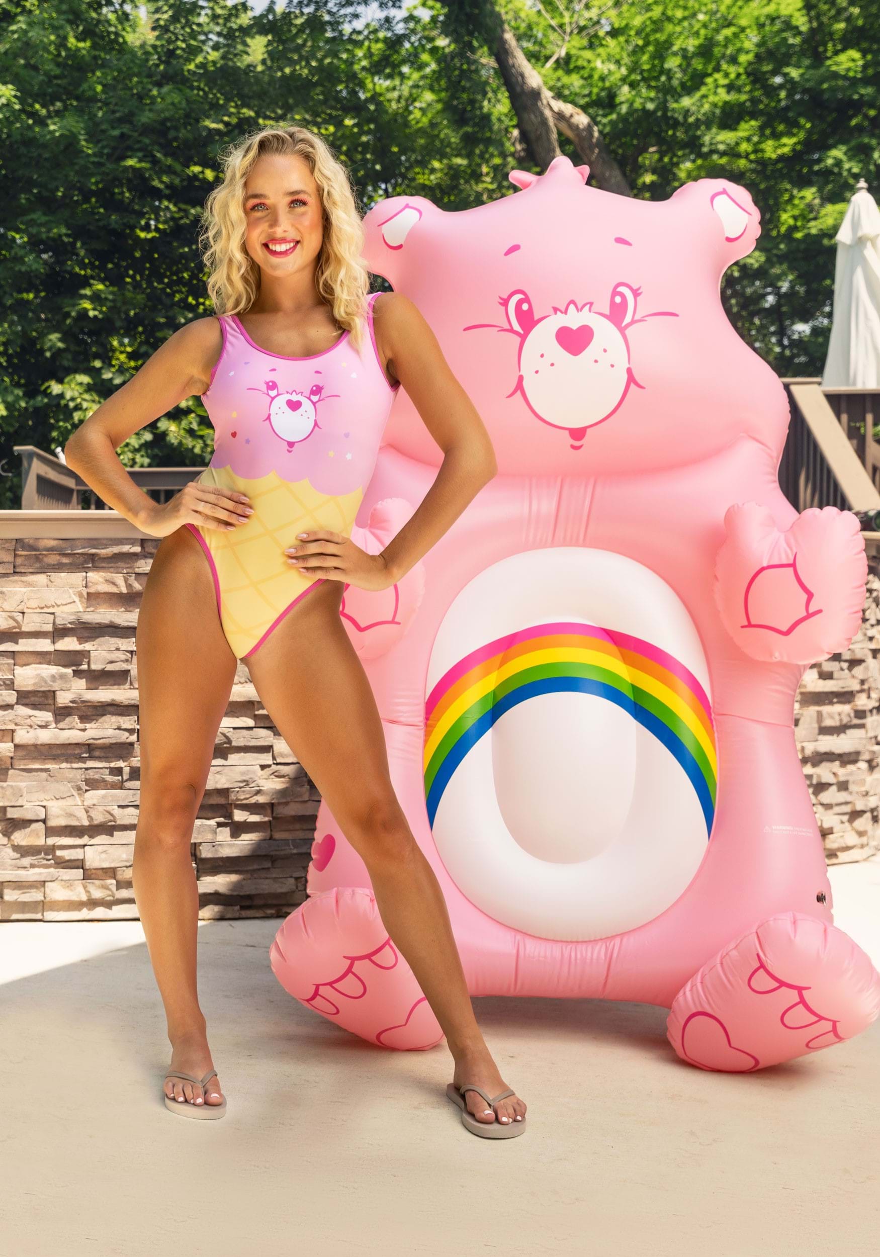 Cheer Bear Care Bears Pool Float 2 Cheer Bear Care Bears Pool Float