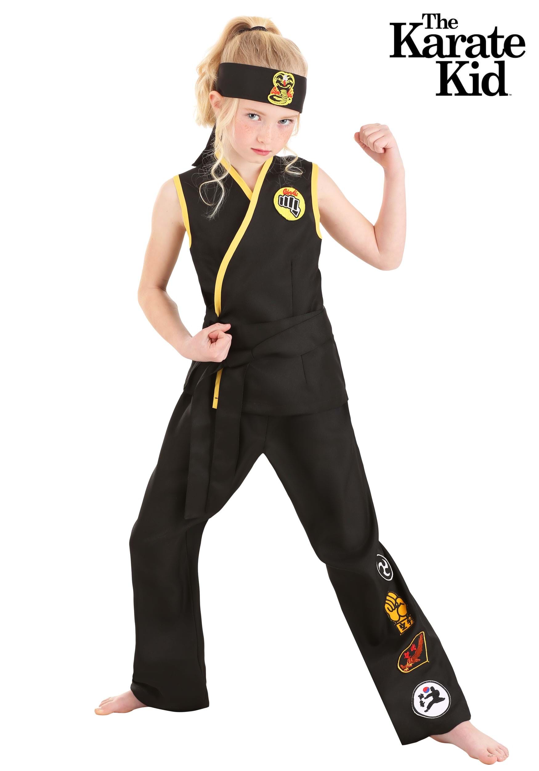 Girl's The Karate Kid Cobra Kai Costume 1 Girl's The Karate Kid Cobra Kai Costume