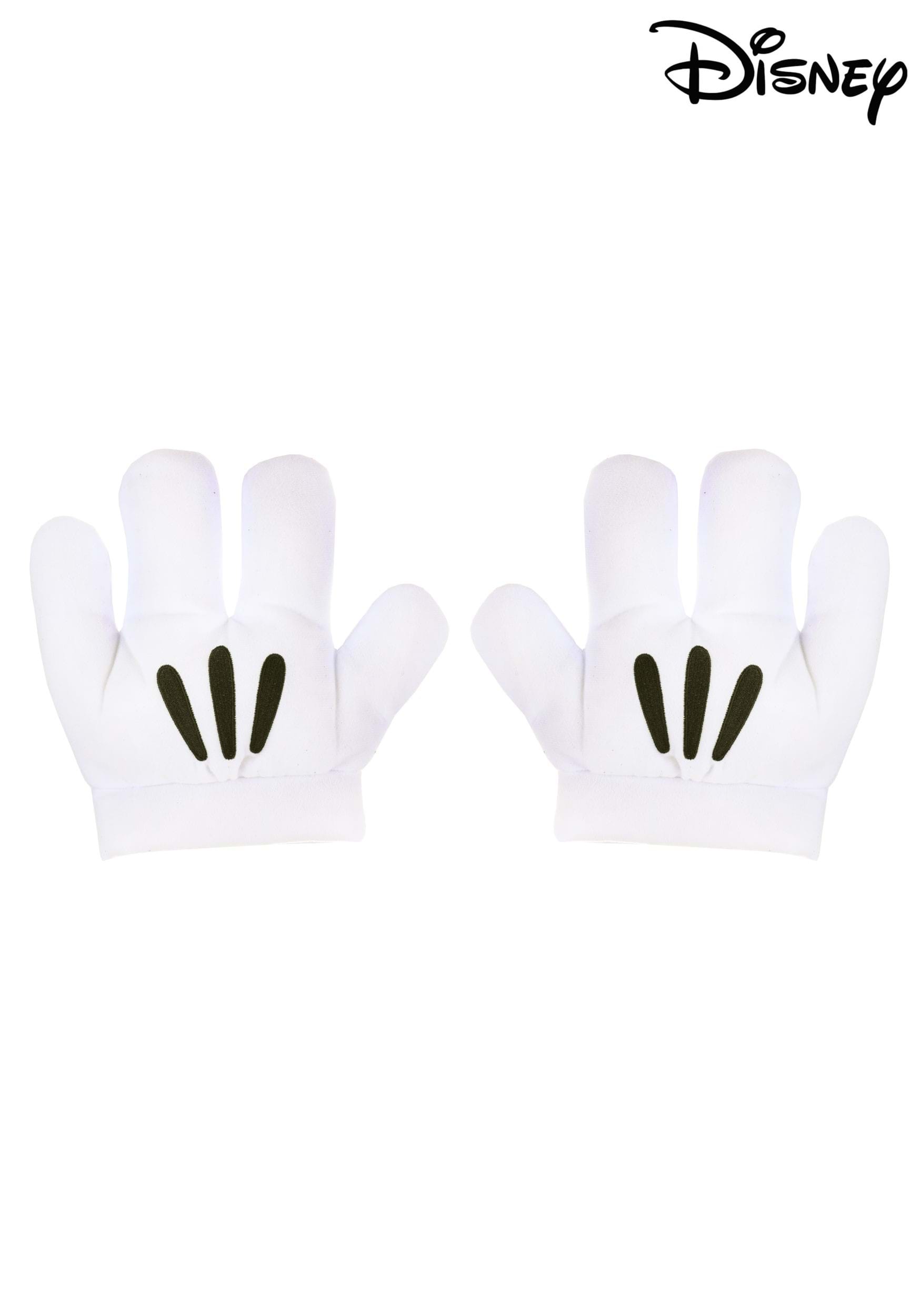 Kid's Mickey Mouse White Costume Gloves