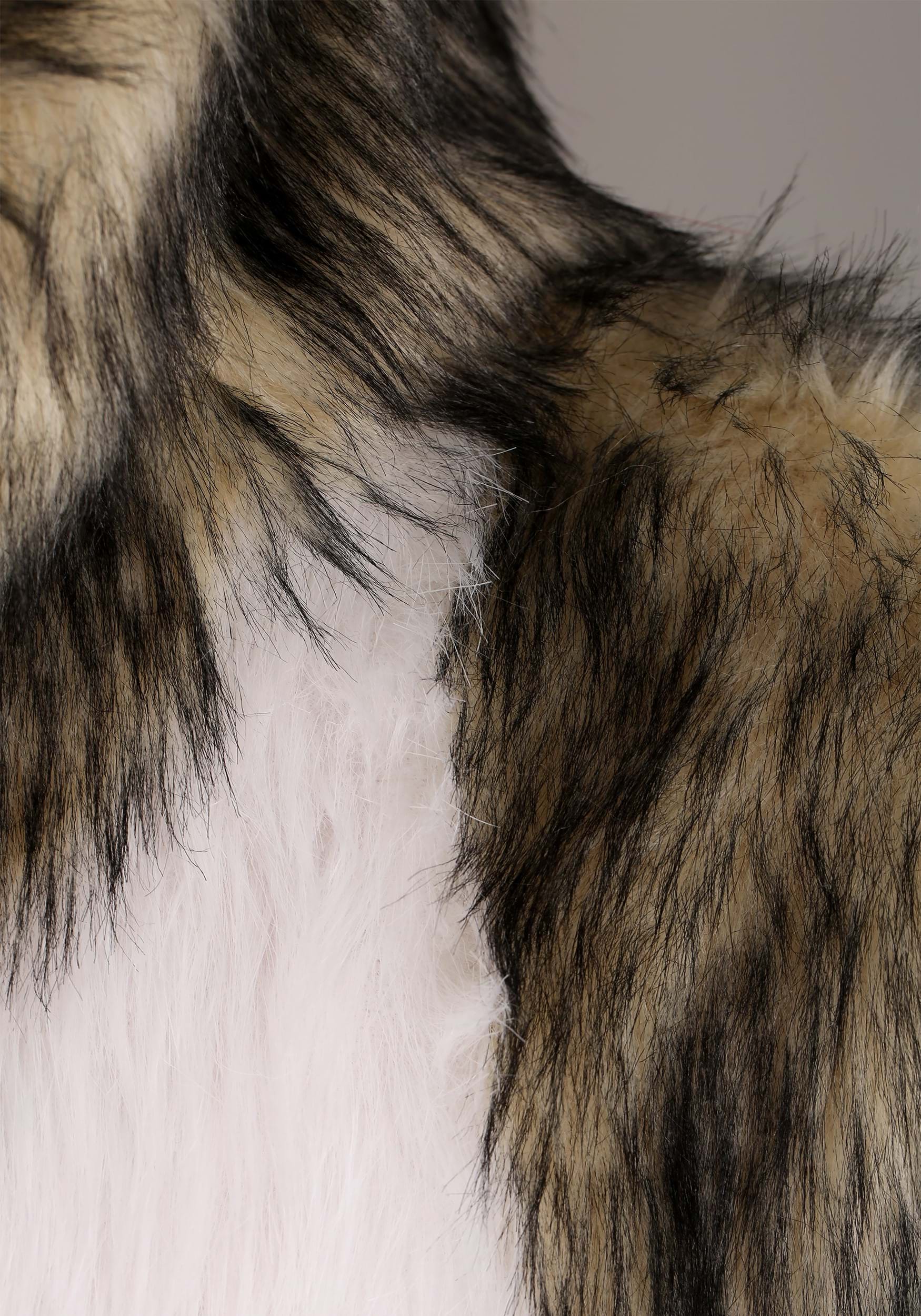 Adult Wolf Costume w/ Mouth Mover Mask