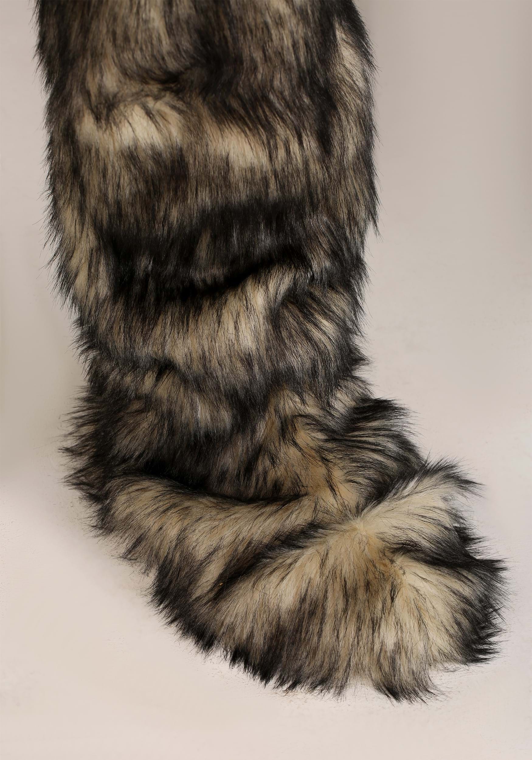 Adult Wolf Costume w/ Mouth Mover Mask