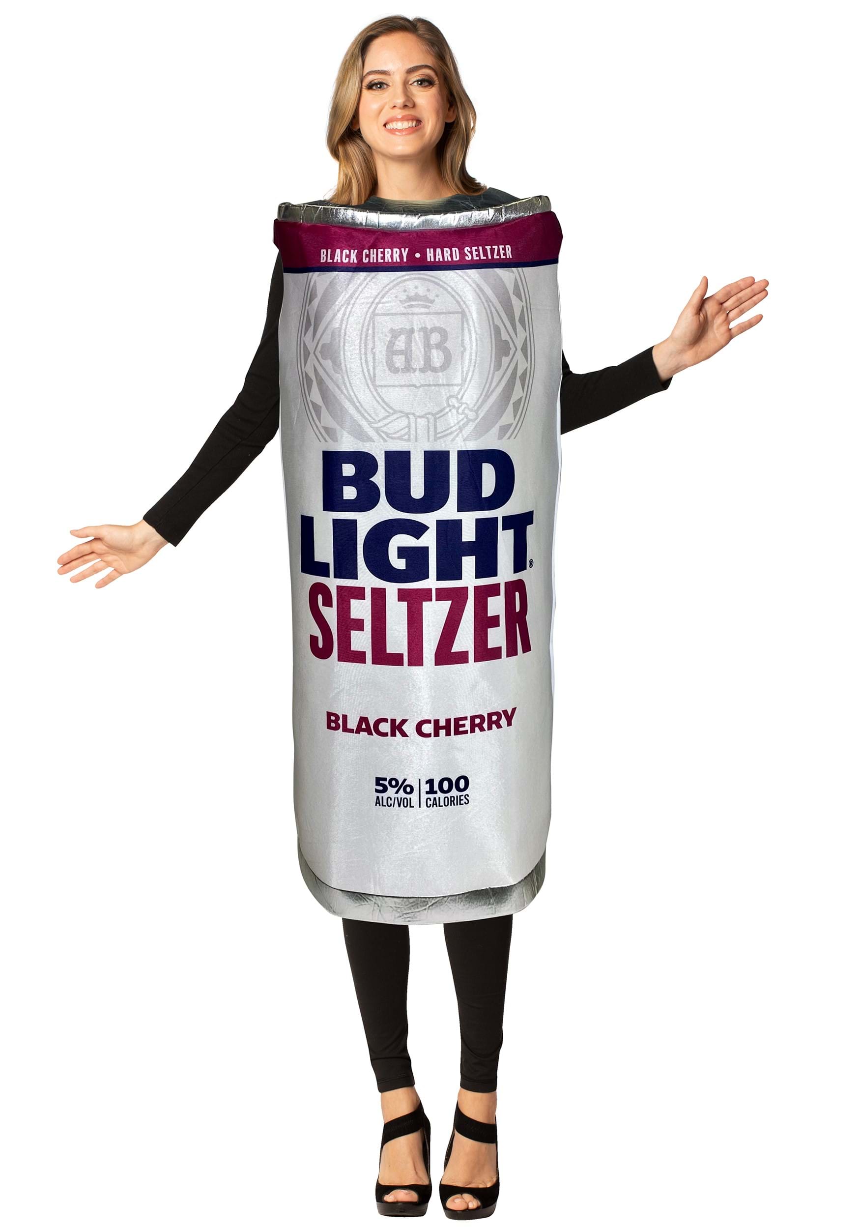 Adult Bud Light Seltzer Black Cherry Can Costume