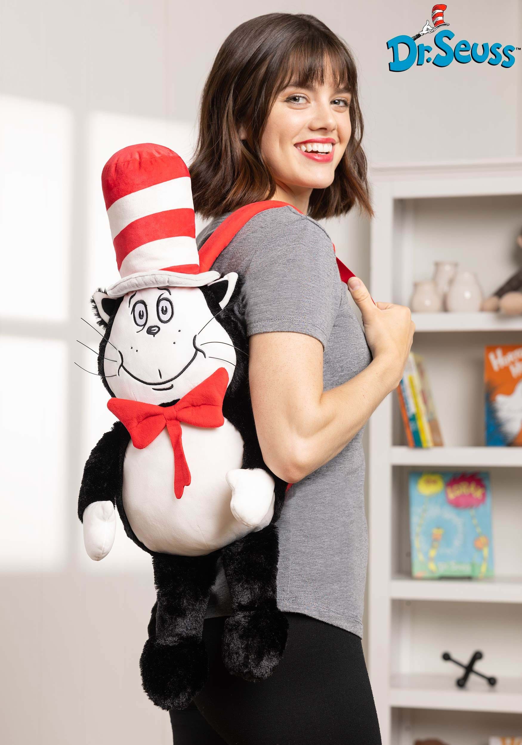 Dr. Seuss Cat in the Hat Plushie Backpack