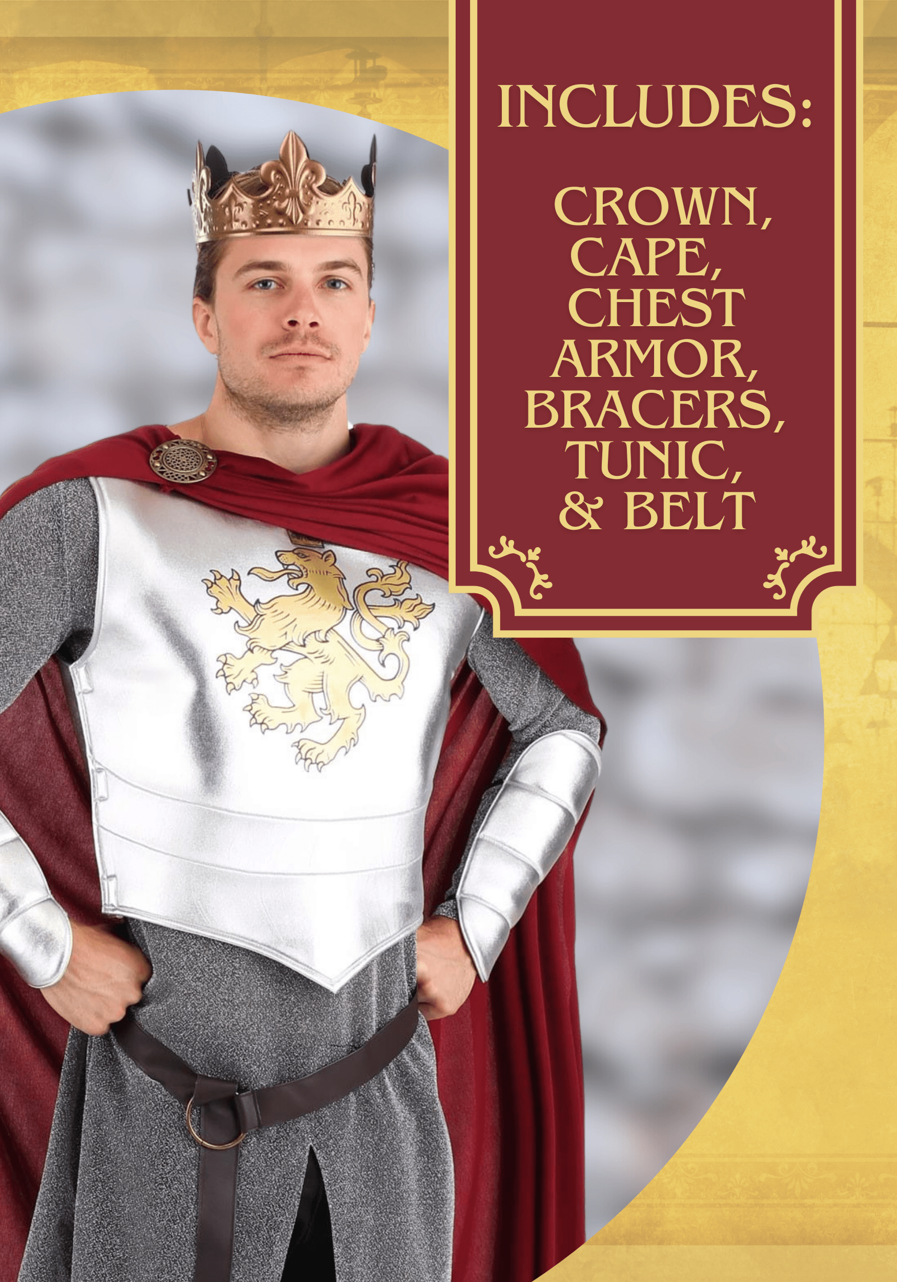 Men's Lionheart Knight Costume