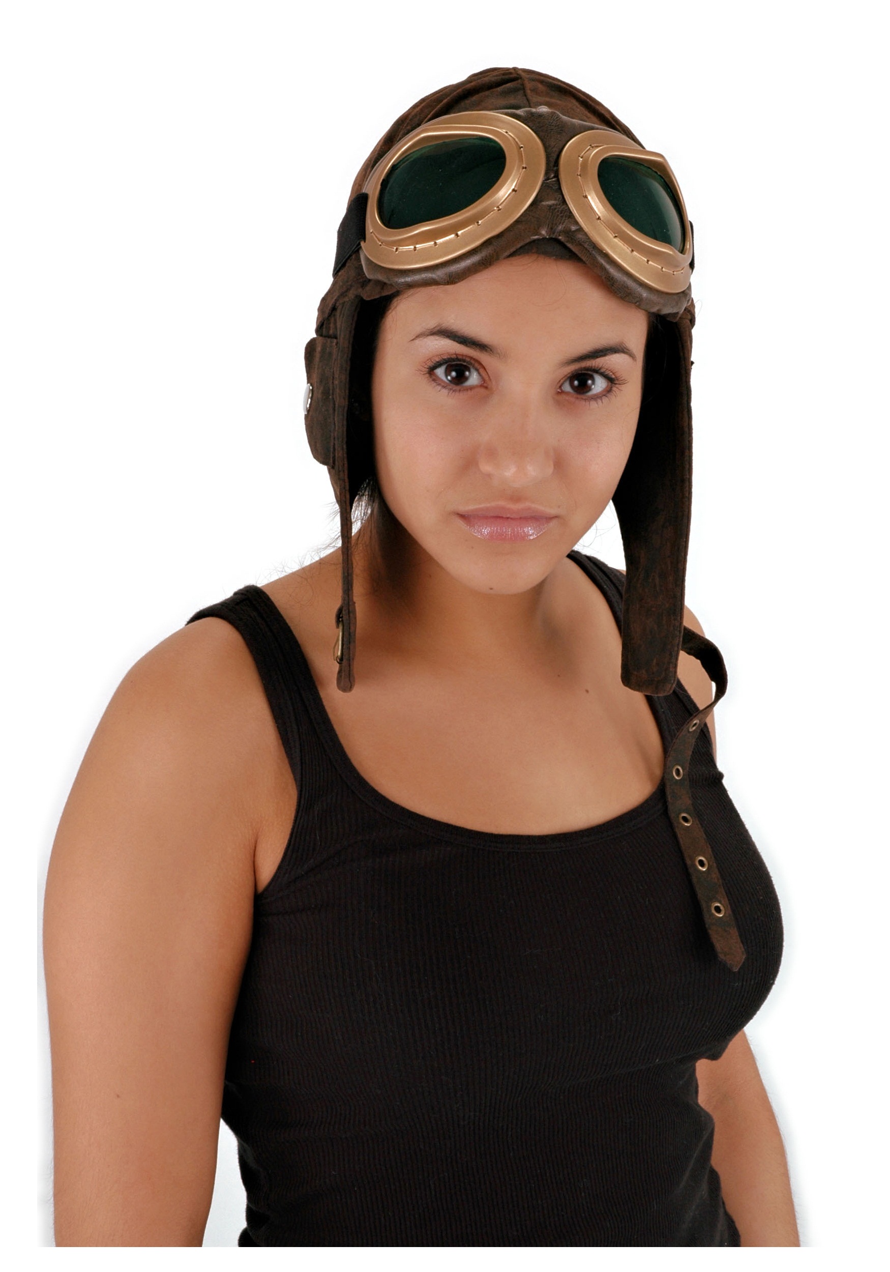 Adult Brown Aviator Hat 1 Adult Brown Aviator Hat