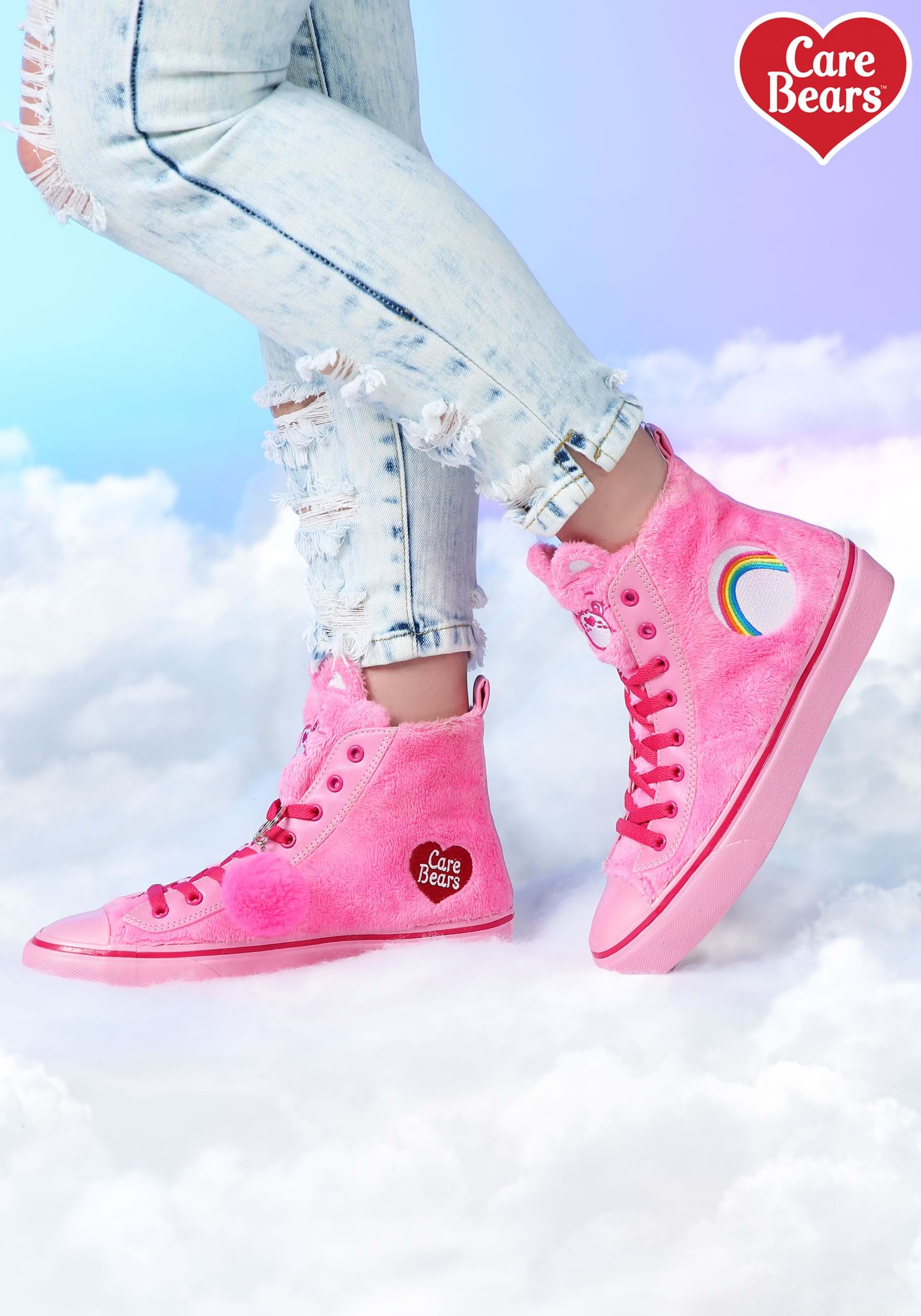 Care Bears Cheer Bear High Top Shoes for Women